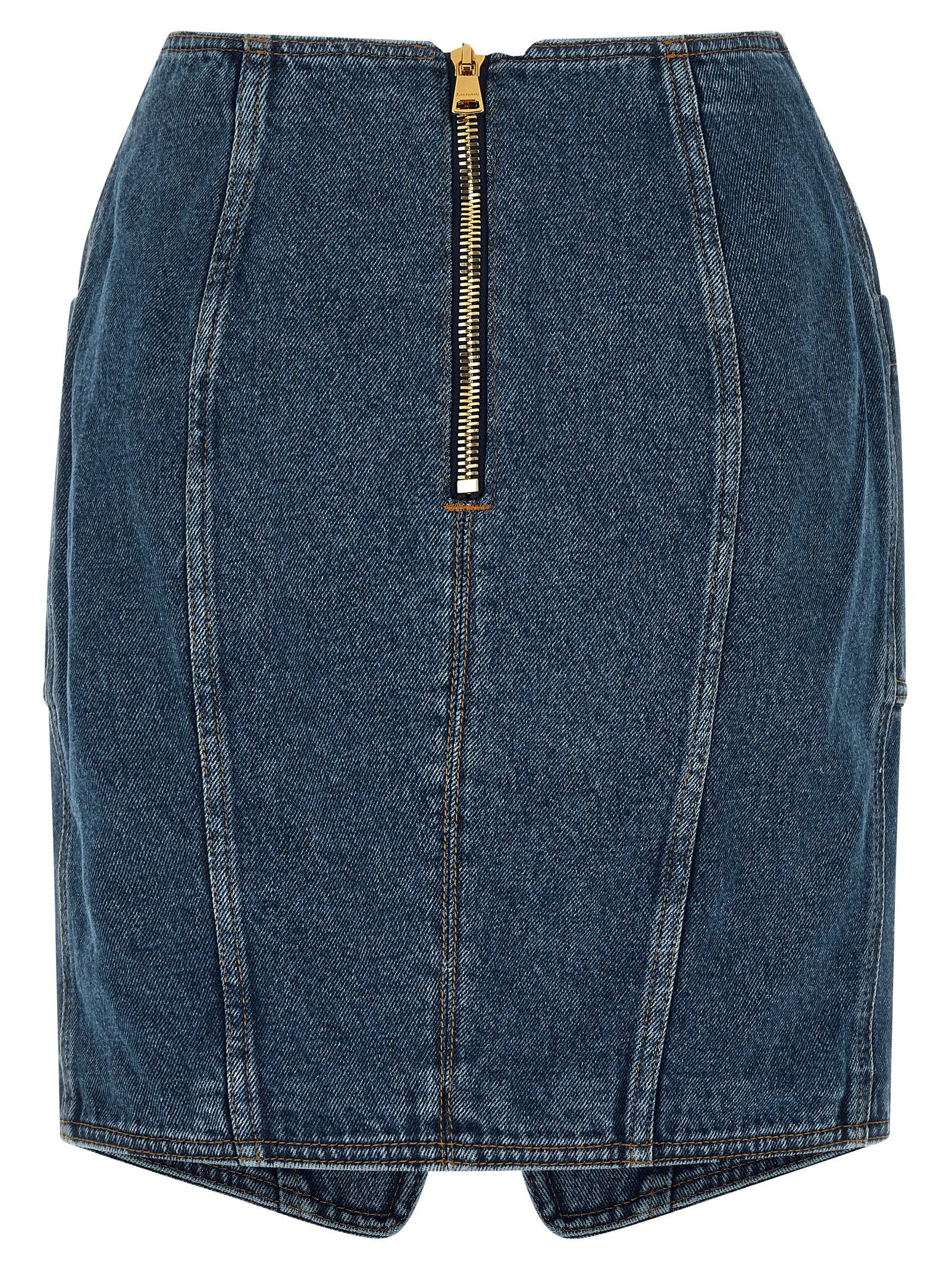 Balmain 'Belted' skirt Size 27" / US 4 / IT 40 - 2 Thumbnail