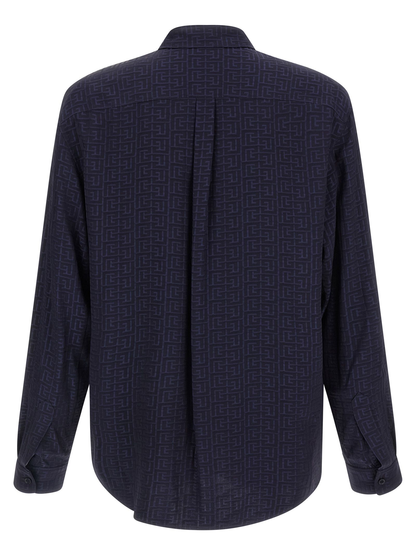 Balmain Jacquard monogram shirt Size US XL / EU 56 / 4 - 2 Thumbnail