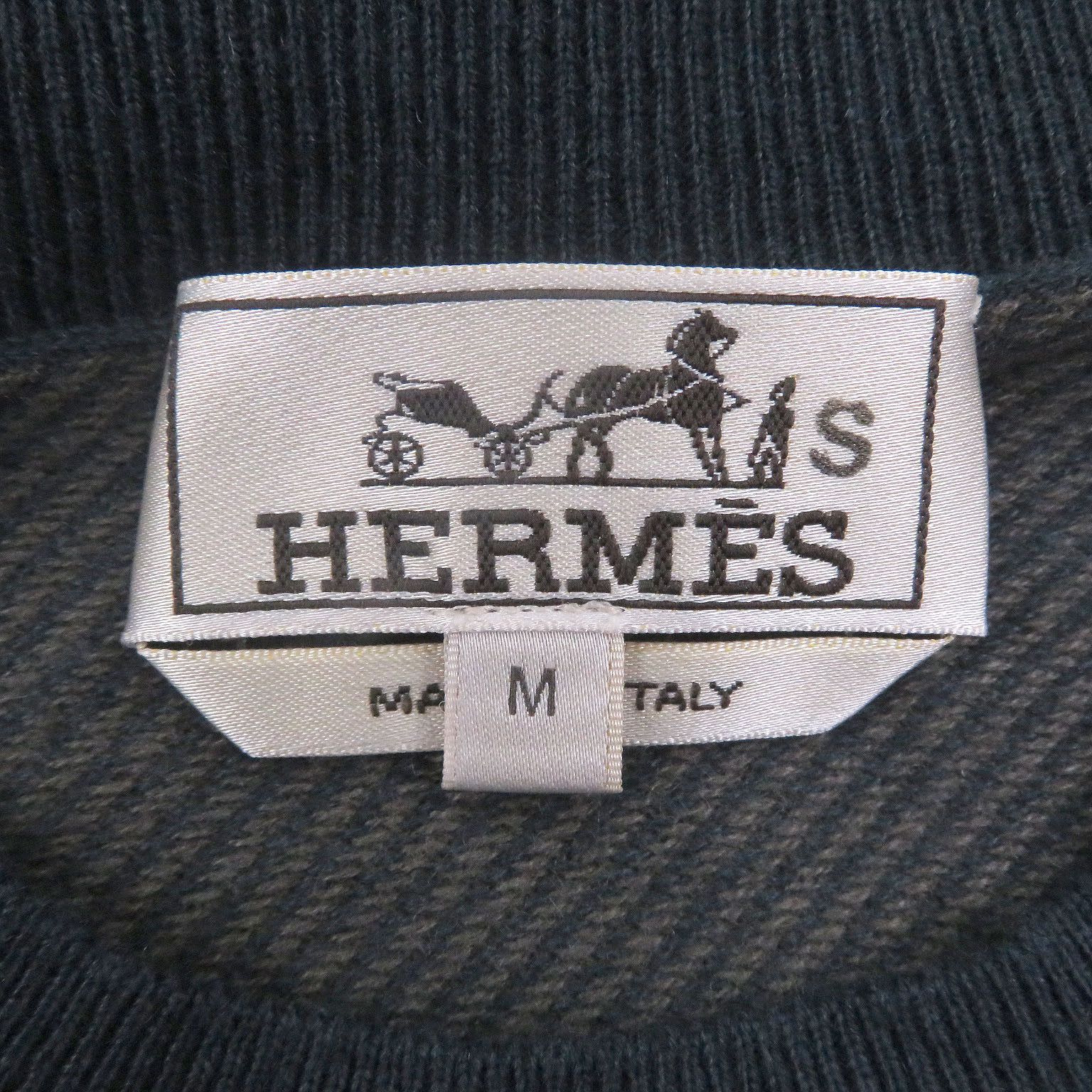 Hermes Hermes Hermès H logo Cashmere Knit M Textile Tops DUTY FREE for USA Size ONE SIZE - 4 Thumbnail
