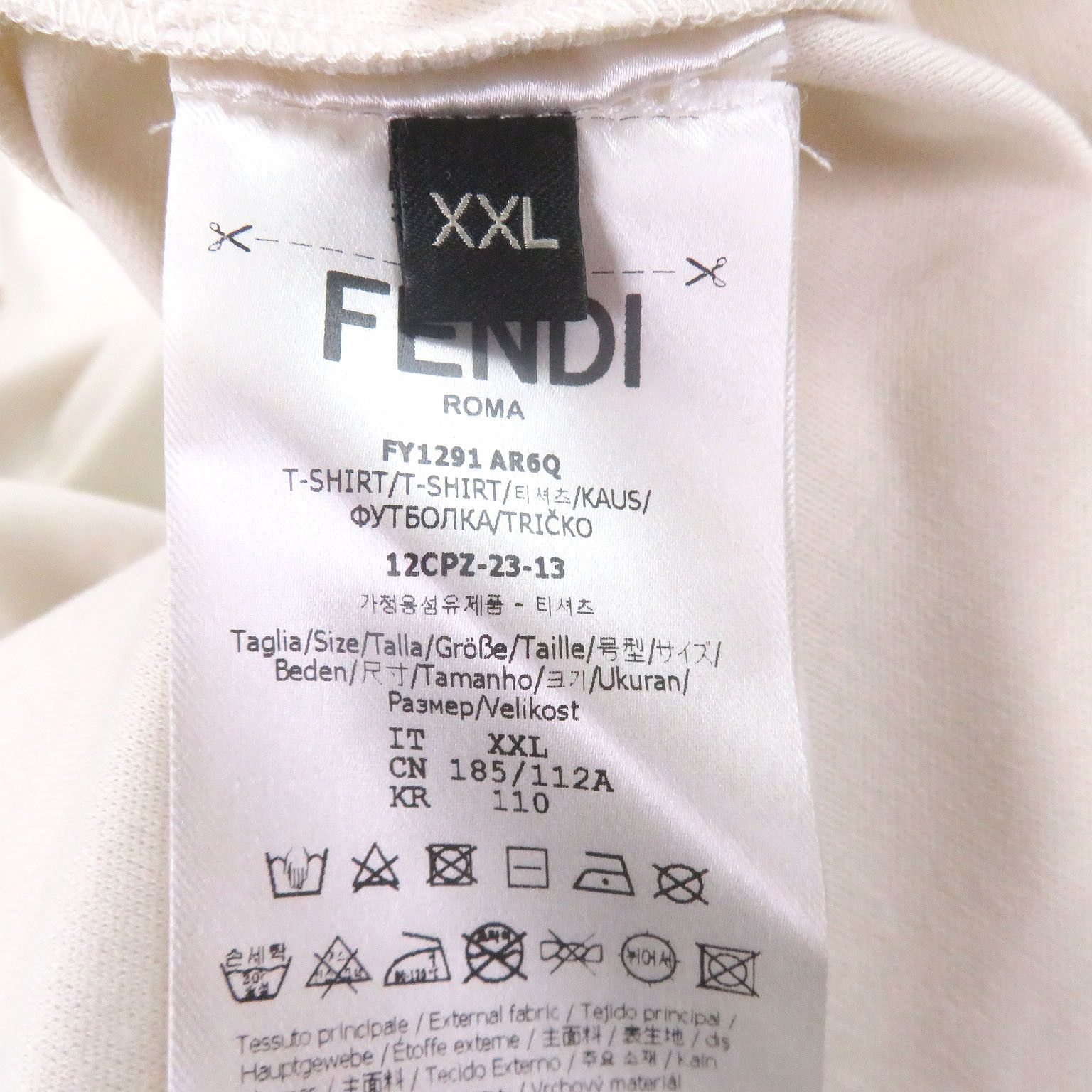 Fendi Fendi Fendi Cotton T-shirt Textile T-Shirts DUTY FREE for USA Size ONE SIZE - 7 Thumbnail