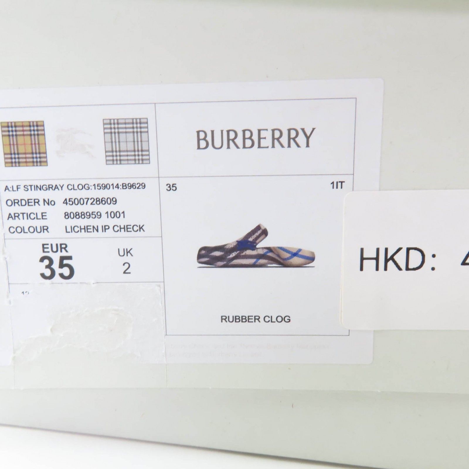 Burberry Burberry Burberry Check Pattern Rubber Sandals Plastic / Synthetic Shoes DUTY FREE for USA Size ONE SIZE - 13 Thumbnail