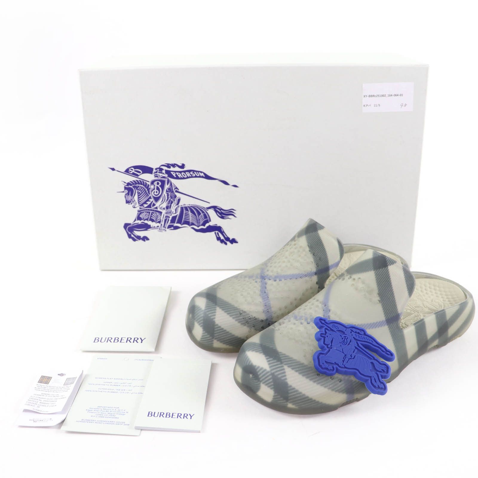 Burberry Burberry Burberry Check Pattern Rubber Sandals Plastic / Synthetic Shoes DUTY FREE for USA Size ONE SIZE - 2 Thumbnail