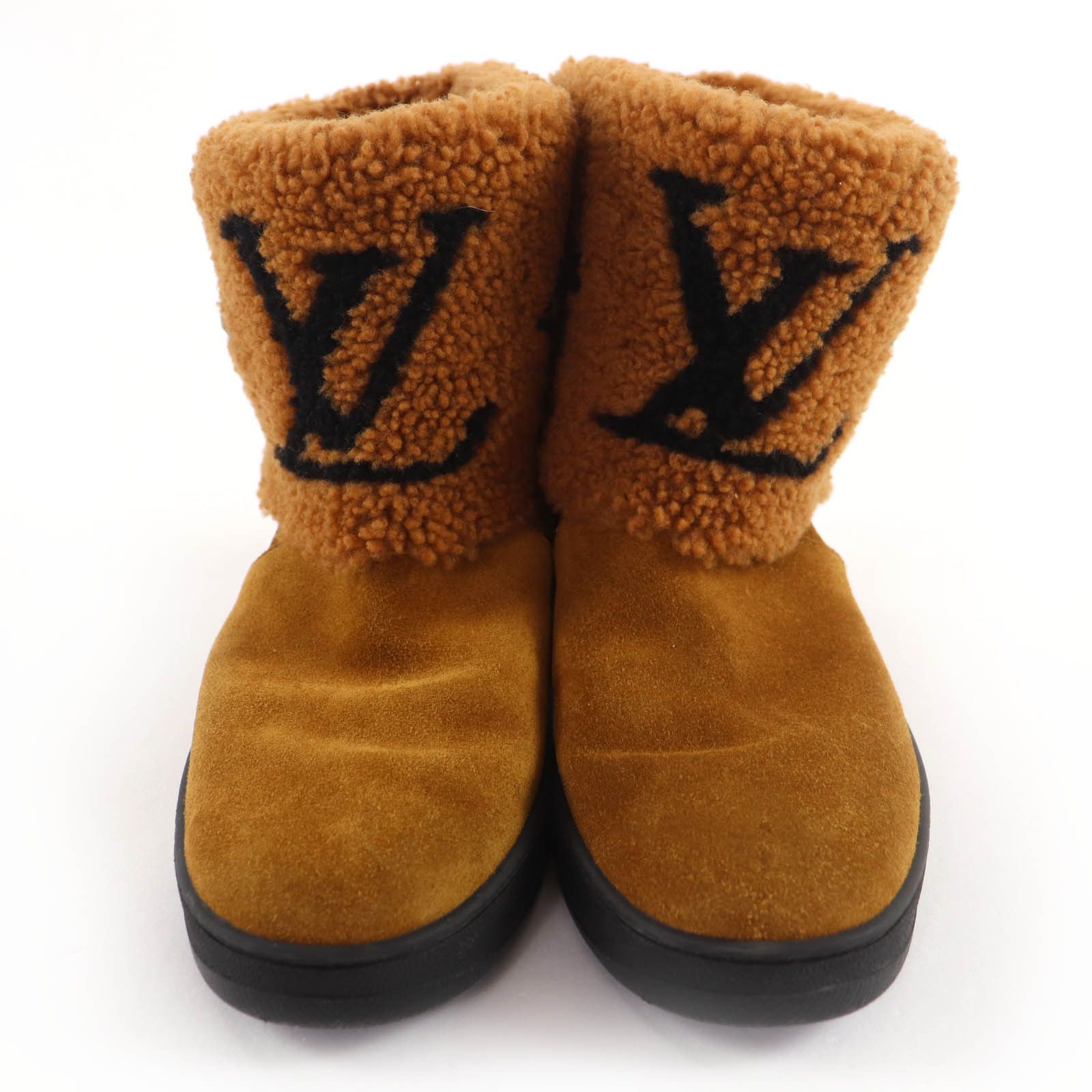 Louis Vuitton Louis Vuitton Louis Vuitton LV logo Mouton Ankle Boots Fur Shoes DUTY FREE for USA Size ONE SIZE - 3 Thumbnail