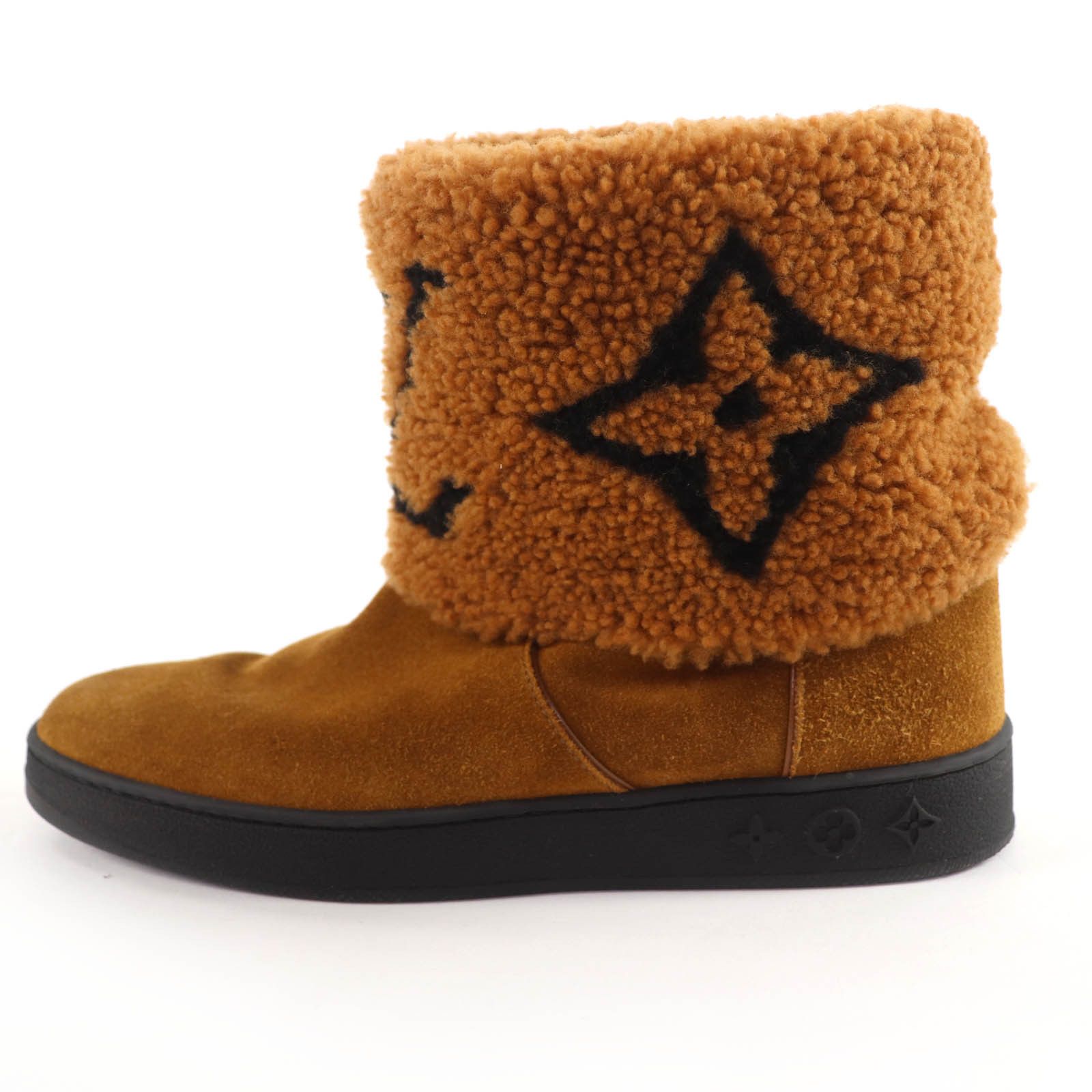 Louis Vuitton Louis Vuitton Louis Vuitton LV logo Mouton Ankle Boots Fur Shoes DUTY FREE for USA Size ONE SIZE - 4 Thumbnail