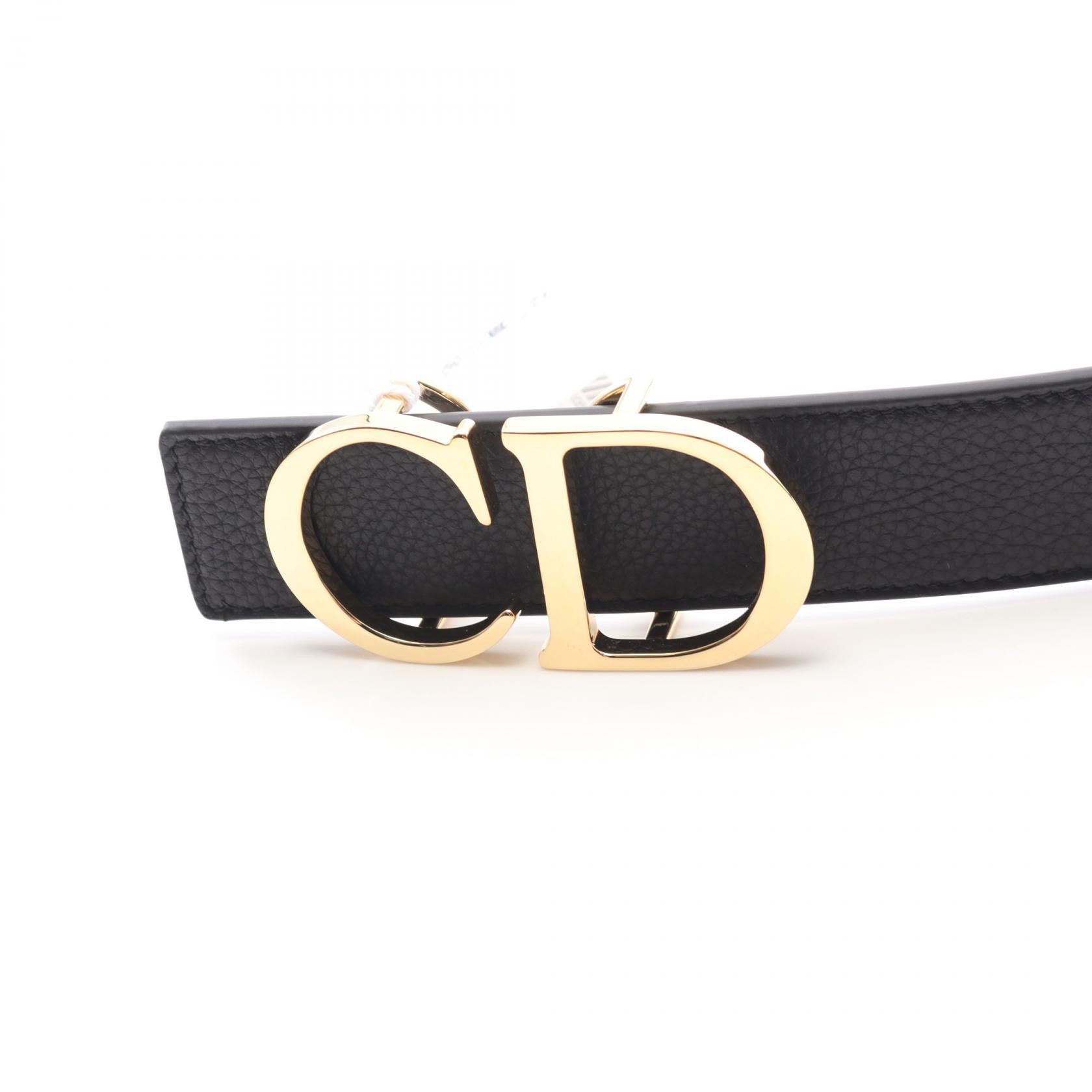 Dior Dior Dior CD Logo Leather Belt Leather Belt 4353ORTAMH16Q85 DUTY FREE for USA Size ONE SIZE - 2 Thumbnail