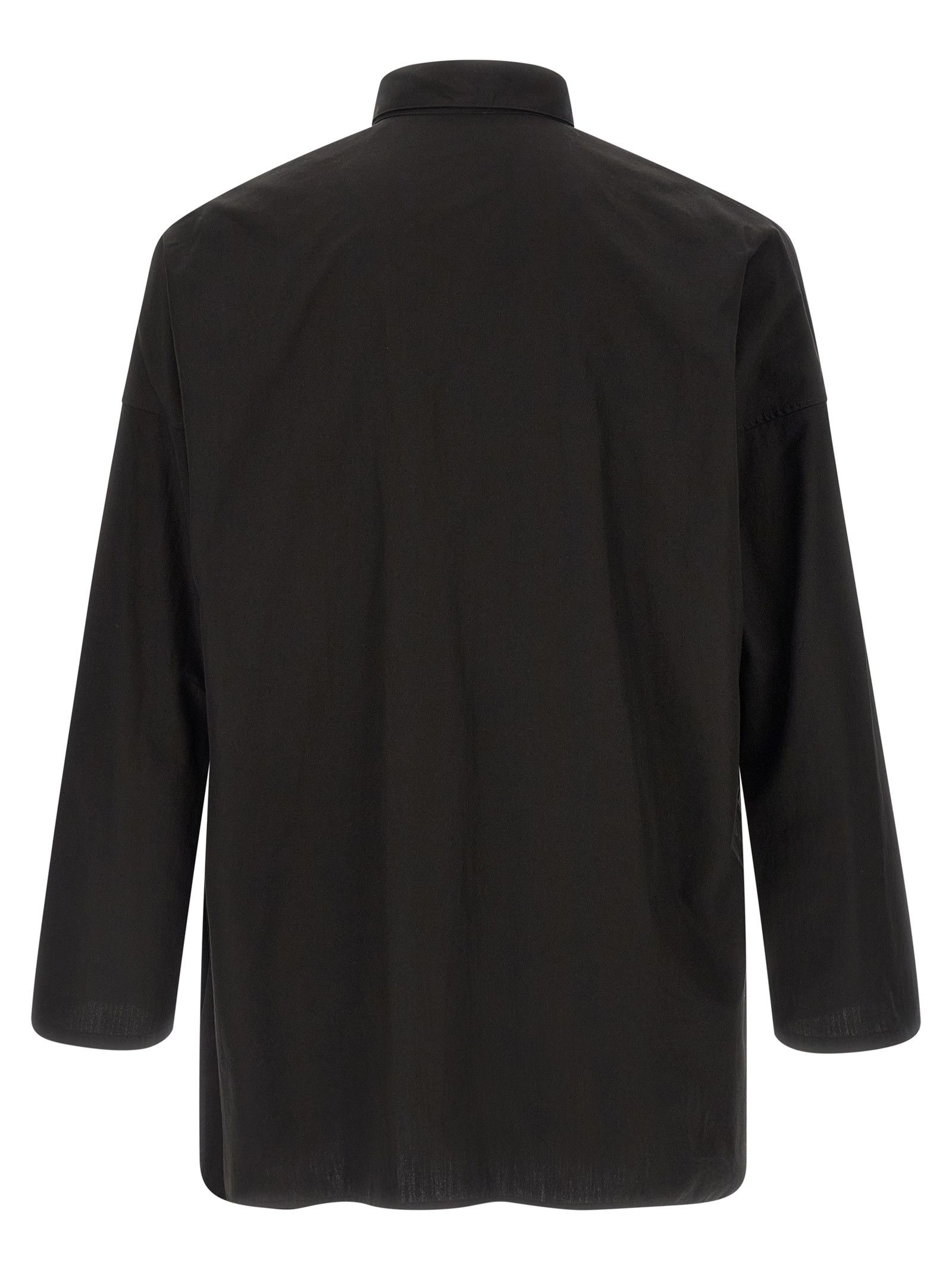 Yohji Yamamoto 'Collar Gather Double B' shirt Size US L / EU 52-54 / 3 - 3 Thumbnail