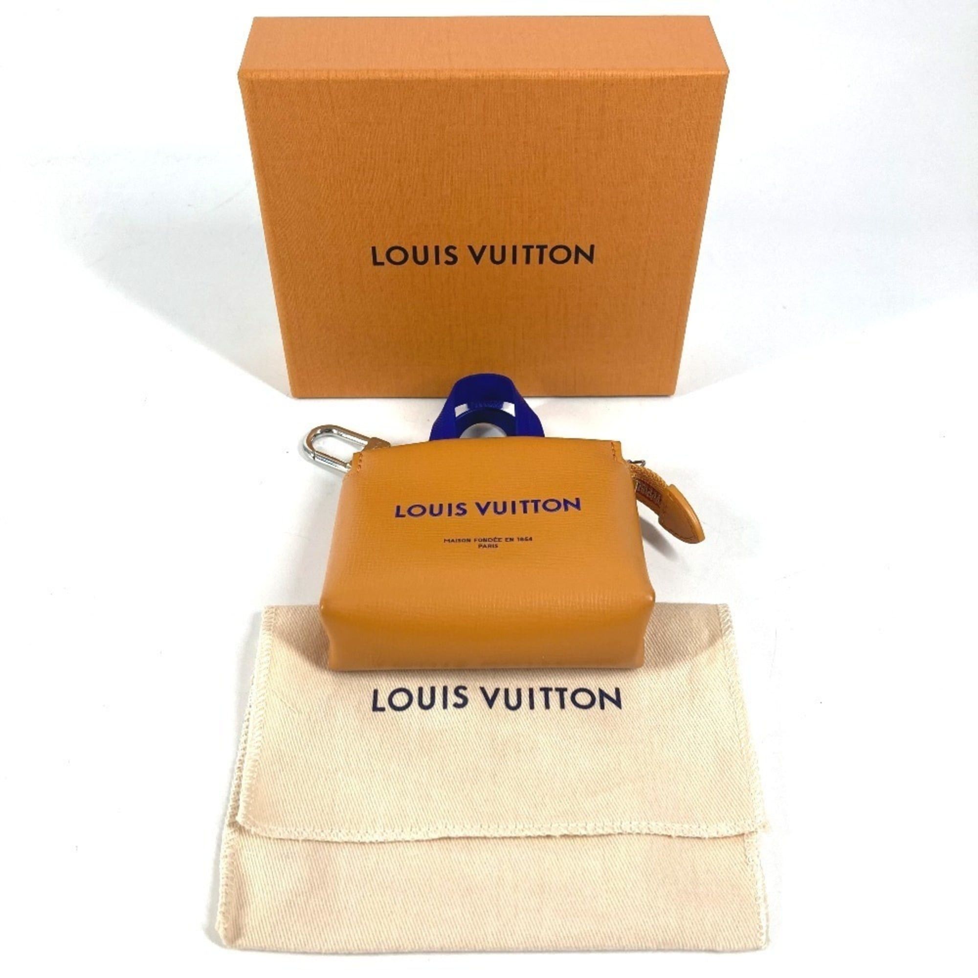 Louis Vuitton LOUIS VUITTON M02699 LV Logo Accessory Bag Charm - Mini Shopper Wallet, Coin Purse, Bag, Pouch, Keychain, Leather, Men's/Women's, Orange Size ONE SIZE - 3 Thumbnail