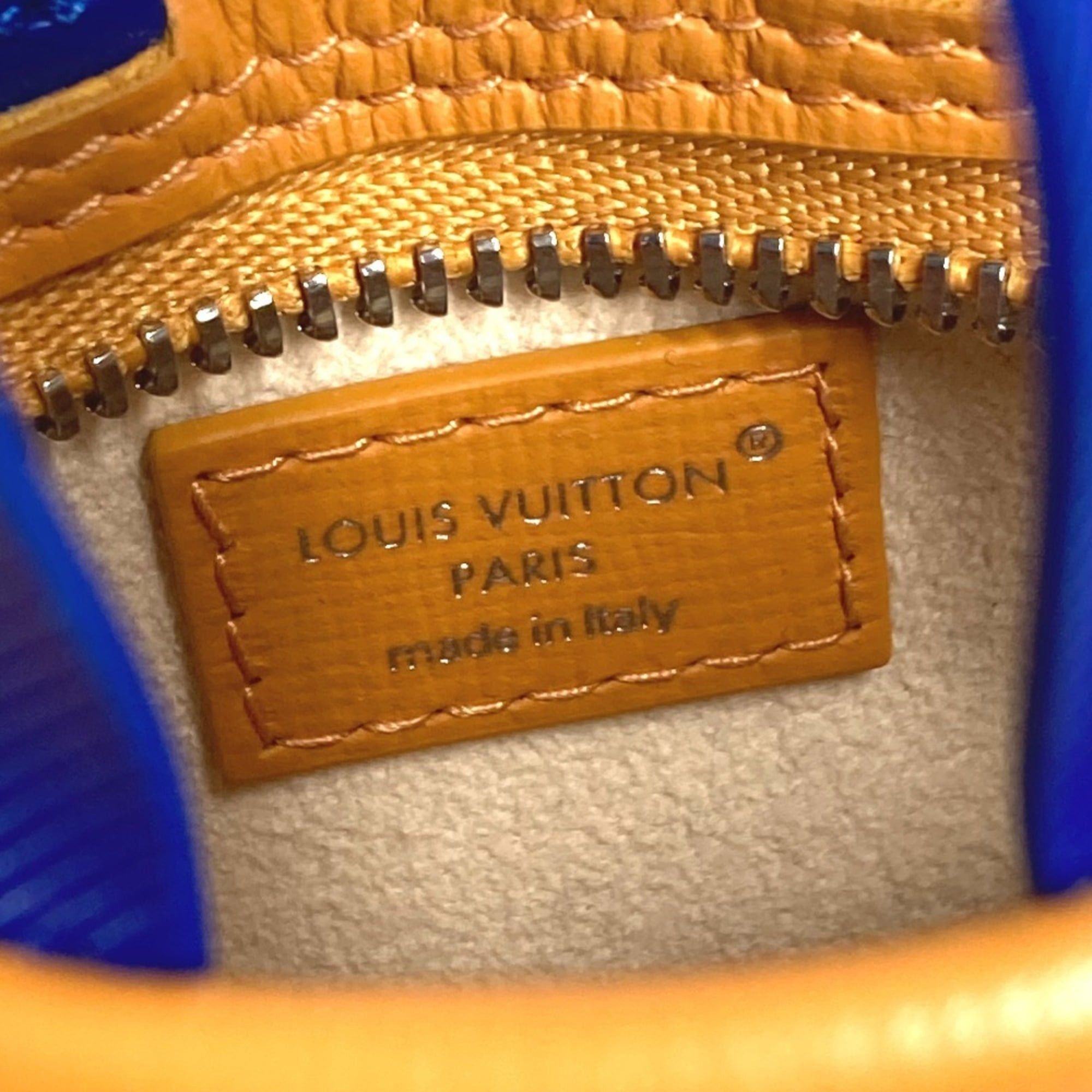 Louis Vuitton LOUIS VUITTON M02699 LV Logo Accessory Bag Charm - Mini Shopper Wallet, Coin Purse, Bag, Pouch, Keychain, Leather, Men's/Women's, Orange Size ONE SIZE - 12 Thumbnail