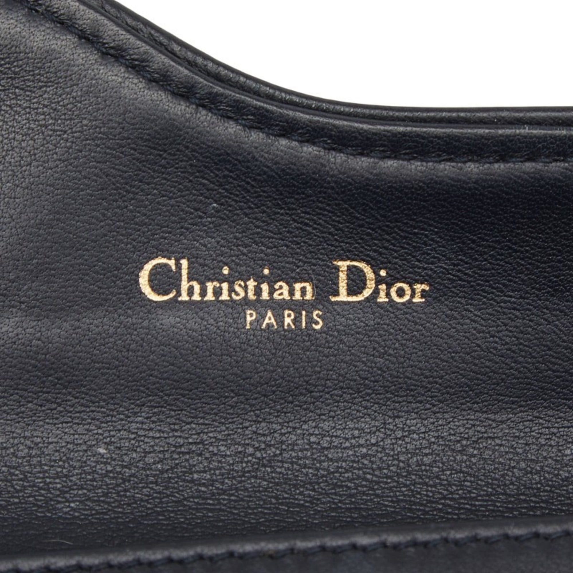 Dior Christian Dior Dior Oblique Jacquard Wallet/Coin Case, Navy Canvas and Leather, Women's, Size ONE SIZE - 7 Thumbnail