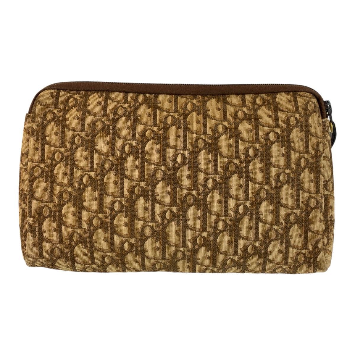 Dior Dior Christian Dior Trotter Canvas Leather Clutch Bag Textile Clutch Bag DUTY FREE for USA Size ONE SIZE - 2 Thumbnail