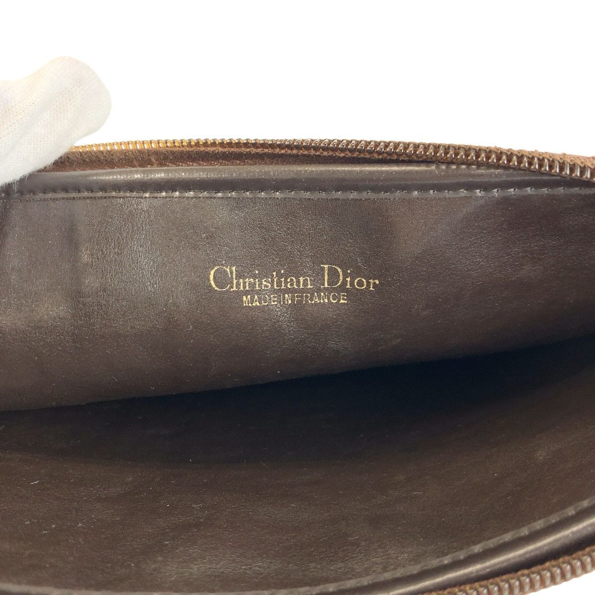 Dior Dior Christian Dior Trotter Canvas Leather Clutch Bag Textile Clutch Bag DUTY FREE for USA Size ONE SIZE - 5 Thumbnail