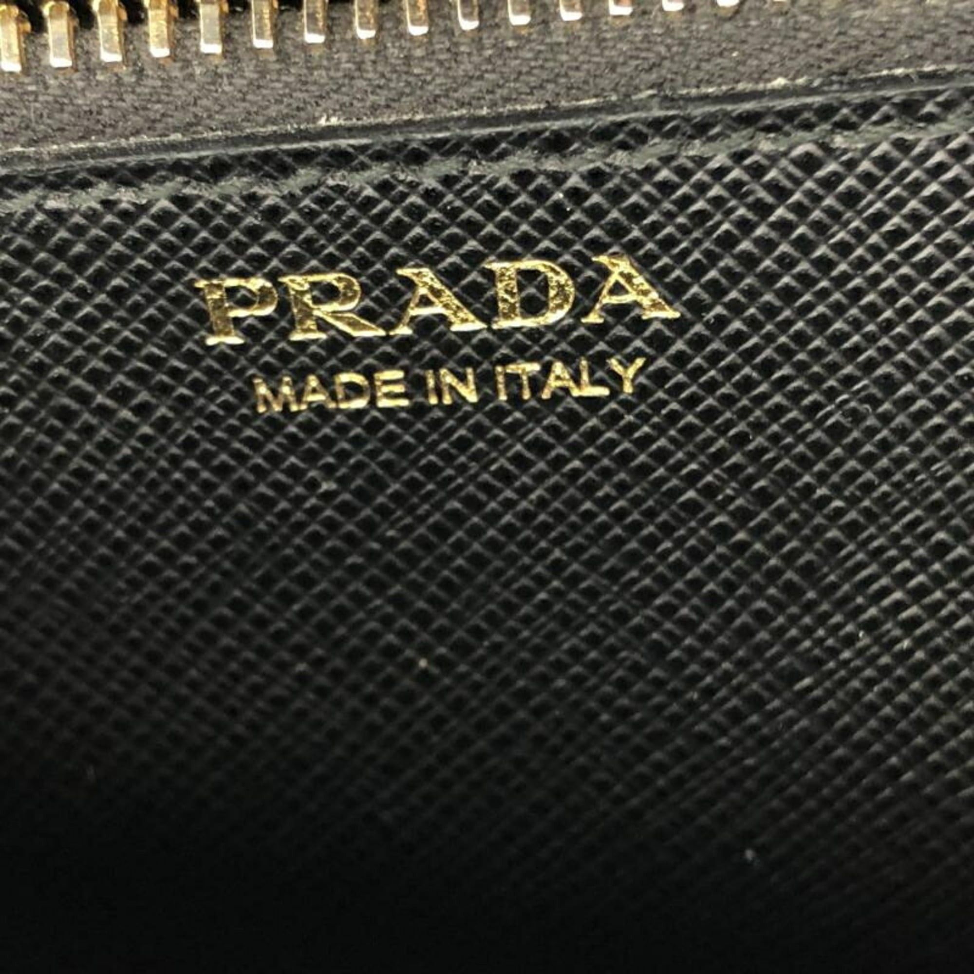 Prada PRADA Saffiano Long Wallet 62 B Black Prada Size ONE SIZE - 9 Thumbnail