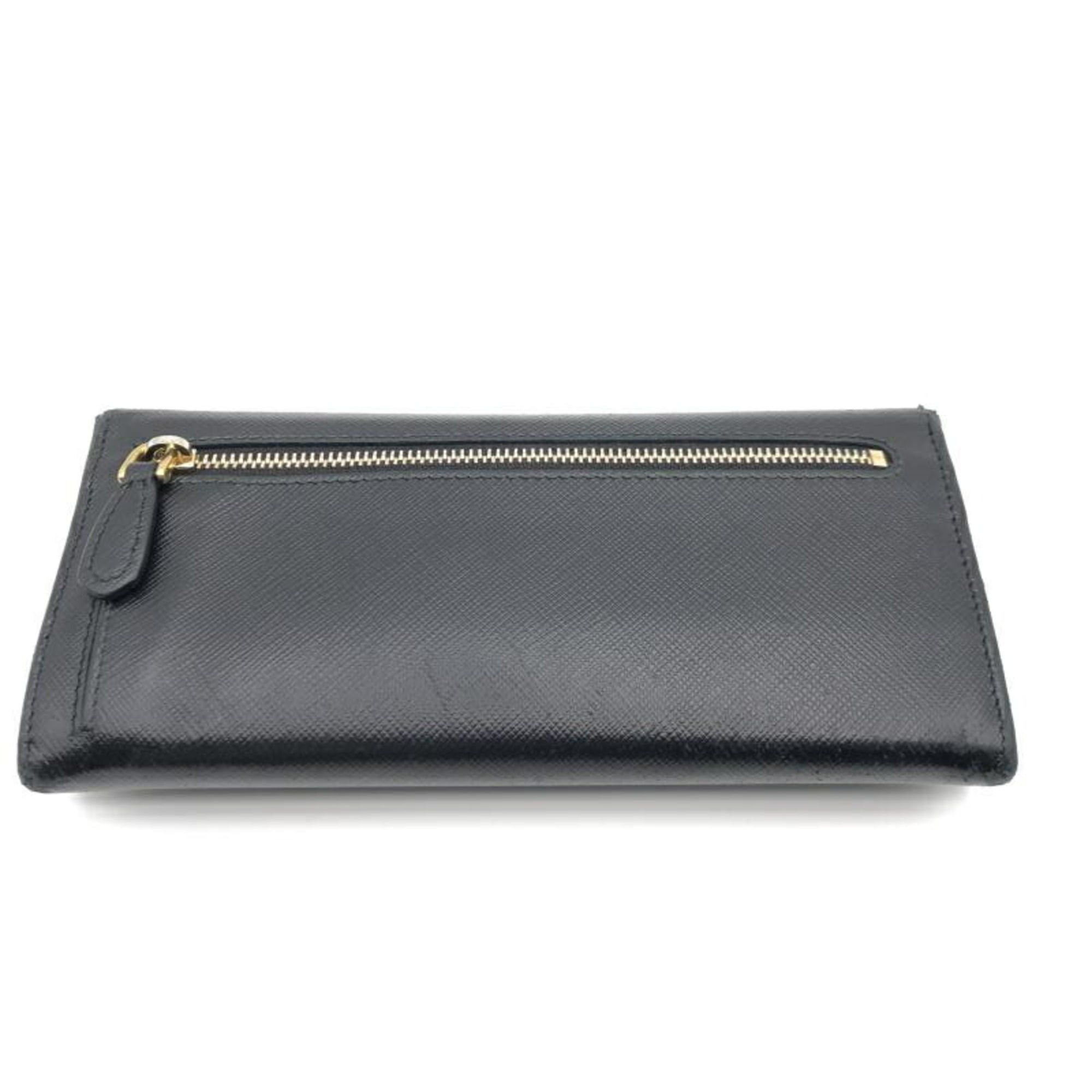 Prada PRADA Saffiano Long Wallet 62 B Black Prada Size ONE SIZE - 2 Thumbnail