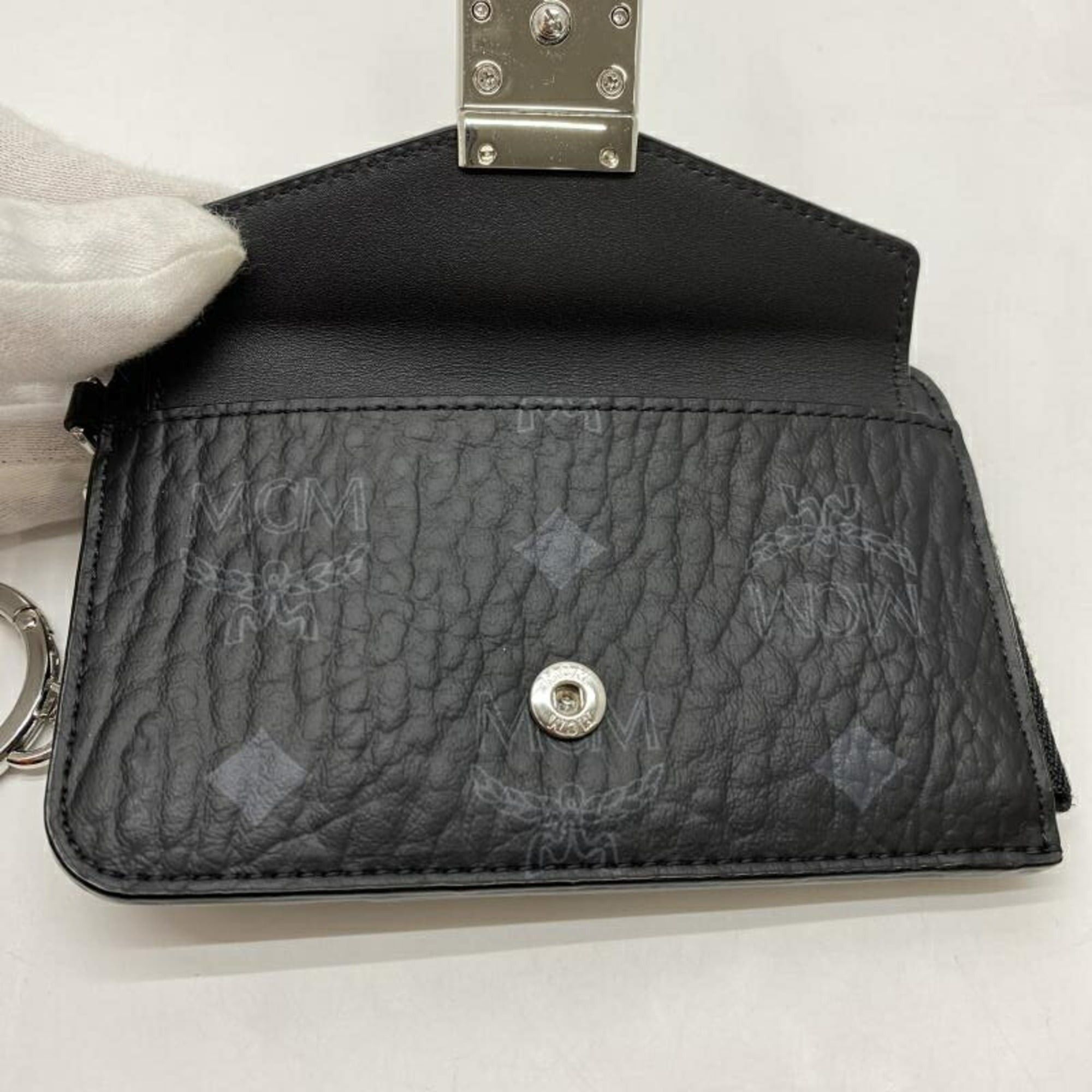 MCM MCM Mini Tracy Wallet/Coin Case, Black Size ONE SIZE - 5 Thumbnail