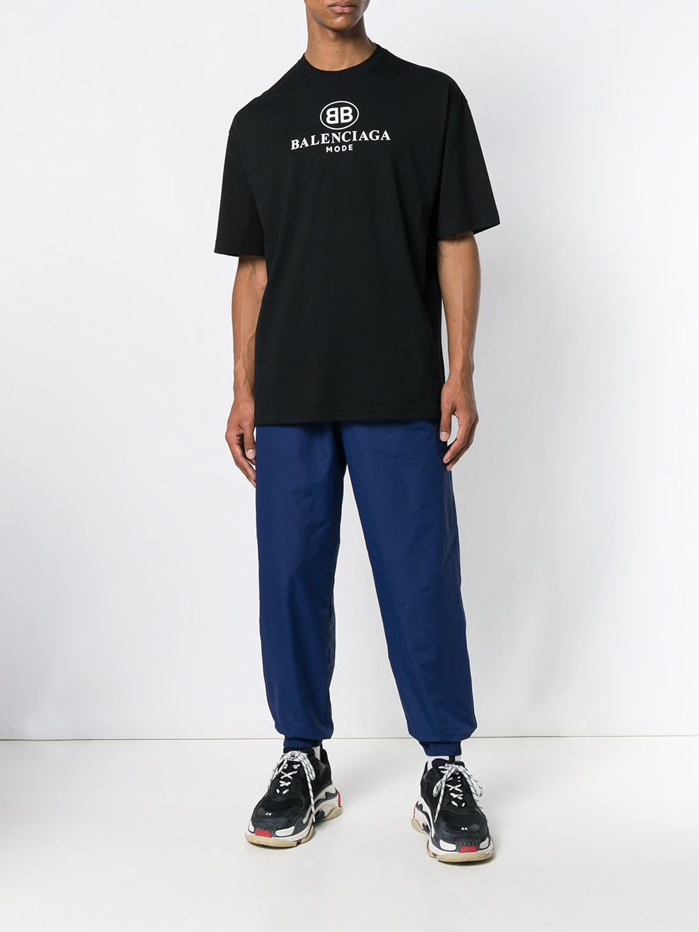Balenciaga Balenciaga Blue Copyright Logo Cuffed Trackpants Size US 32 / EU 48 - 5 Thumbnail