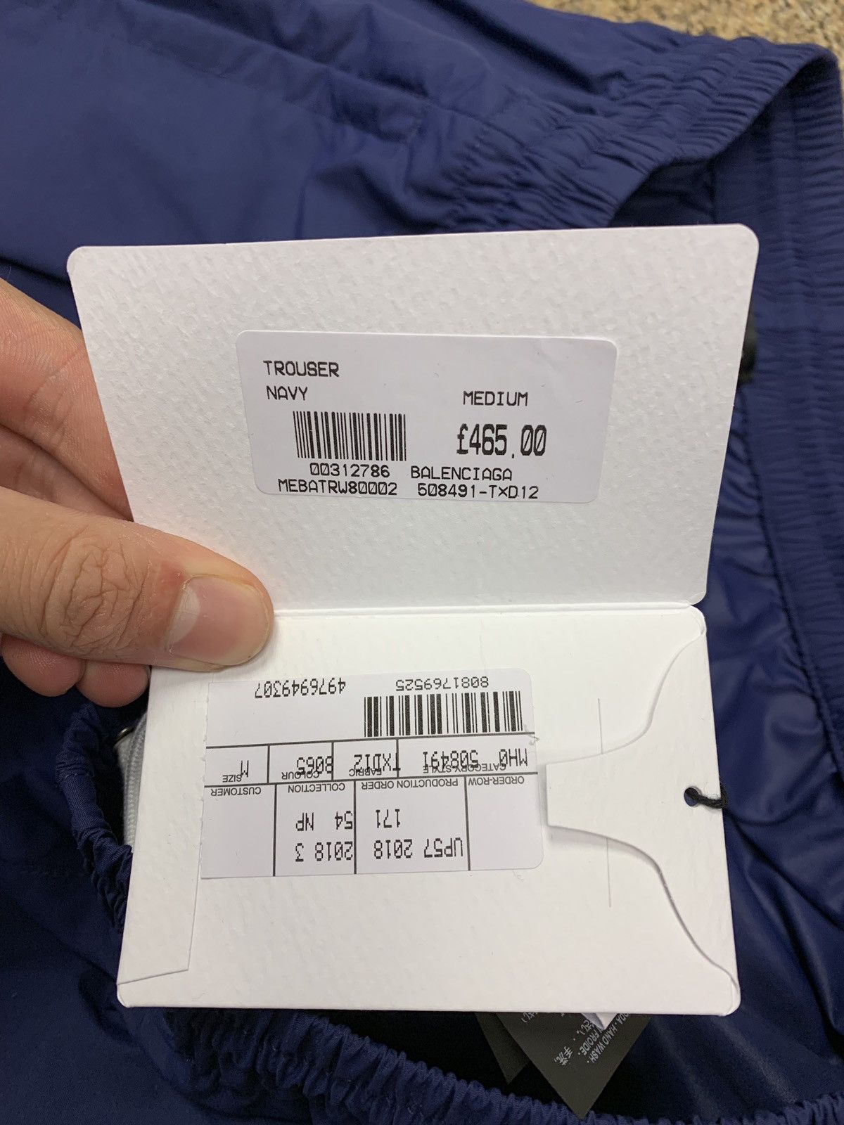 Balenciaga Balenciaga Blue Copyright Logo Cuffed Trackpants Size US 32 / EU 48 - 14 Thumbnail