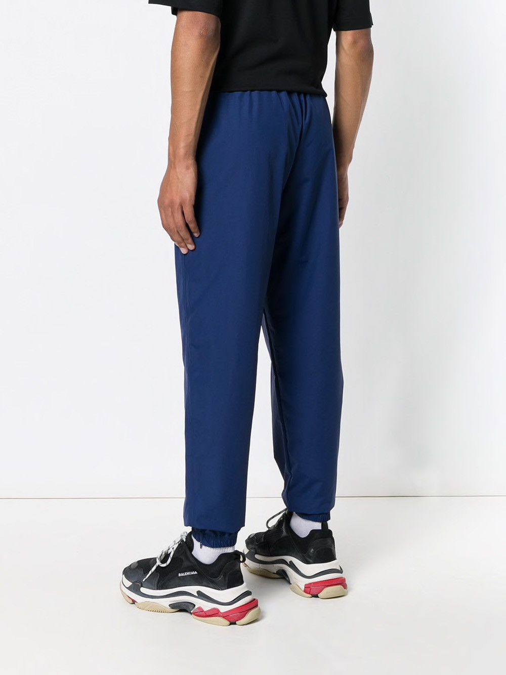Balenciaga Balenciaga Blue Copyright Logo Cuffed Trackpants Size US 32 / EU 48 - 2 Thumbnail