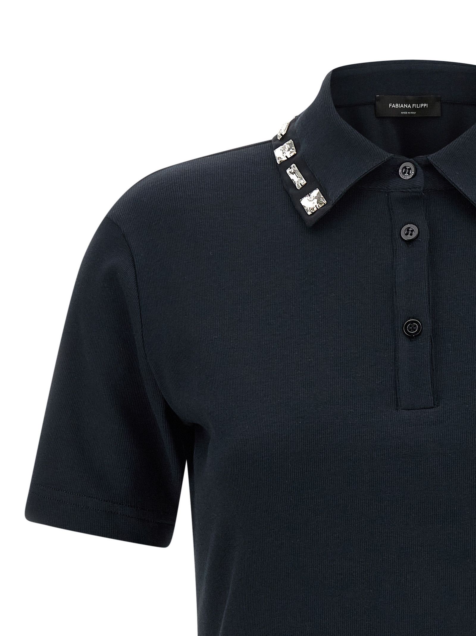 Fabiana Filippi Crystal collar polo shirt Size S / US 4 / IT 40 - 3 Thumbnail