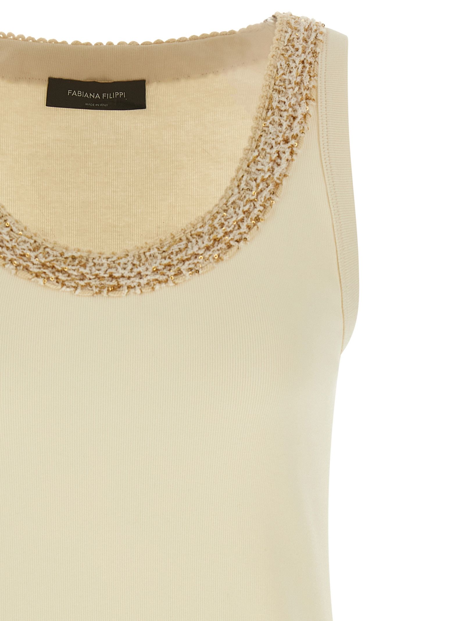 Fabiana Filippi Tweed insert top Size M / US 6-8 / IT 42-44 - 3 Thumbnail