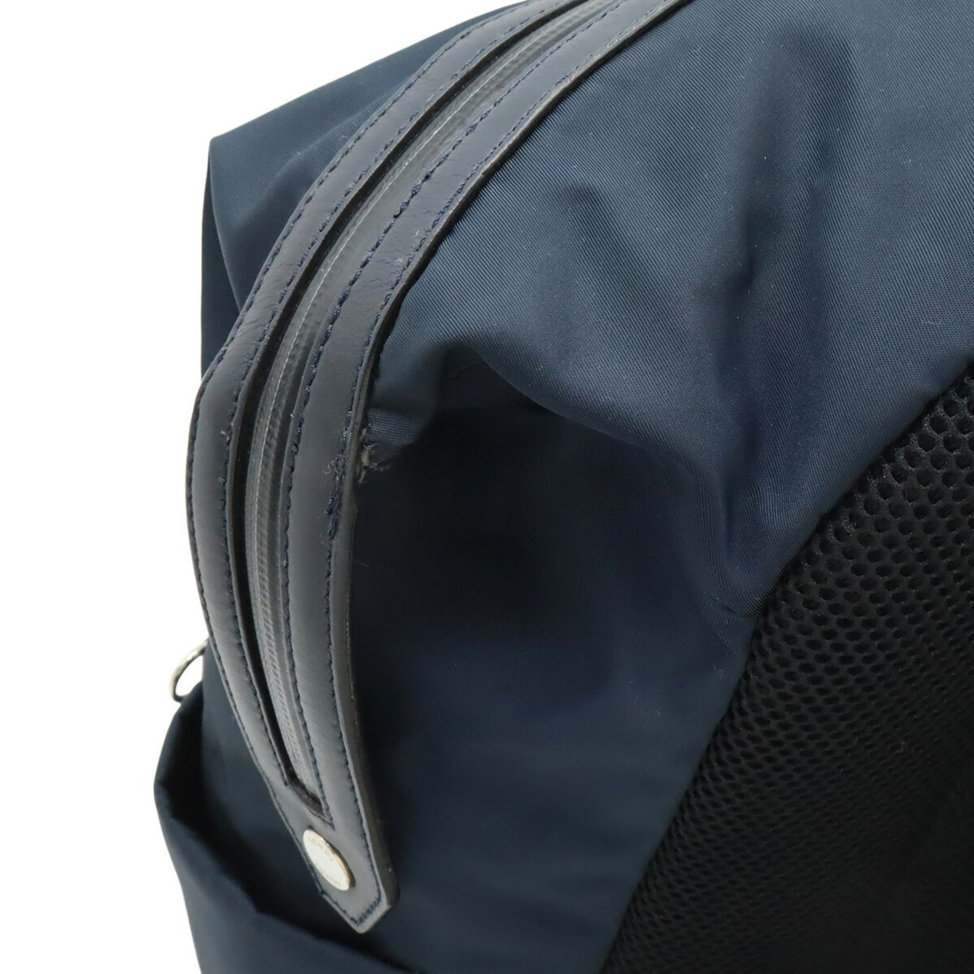 Fendi FENDI Backpack Rucksack Daypack Nylon Leather Navy Pink Blue 7VZ035 Size ONE SIZE - 9 Thumbnail