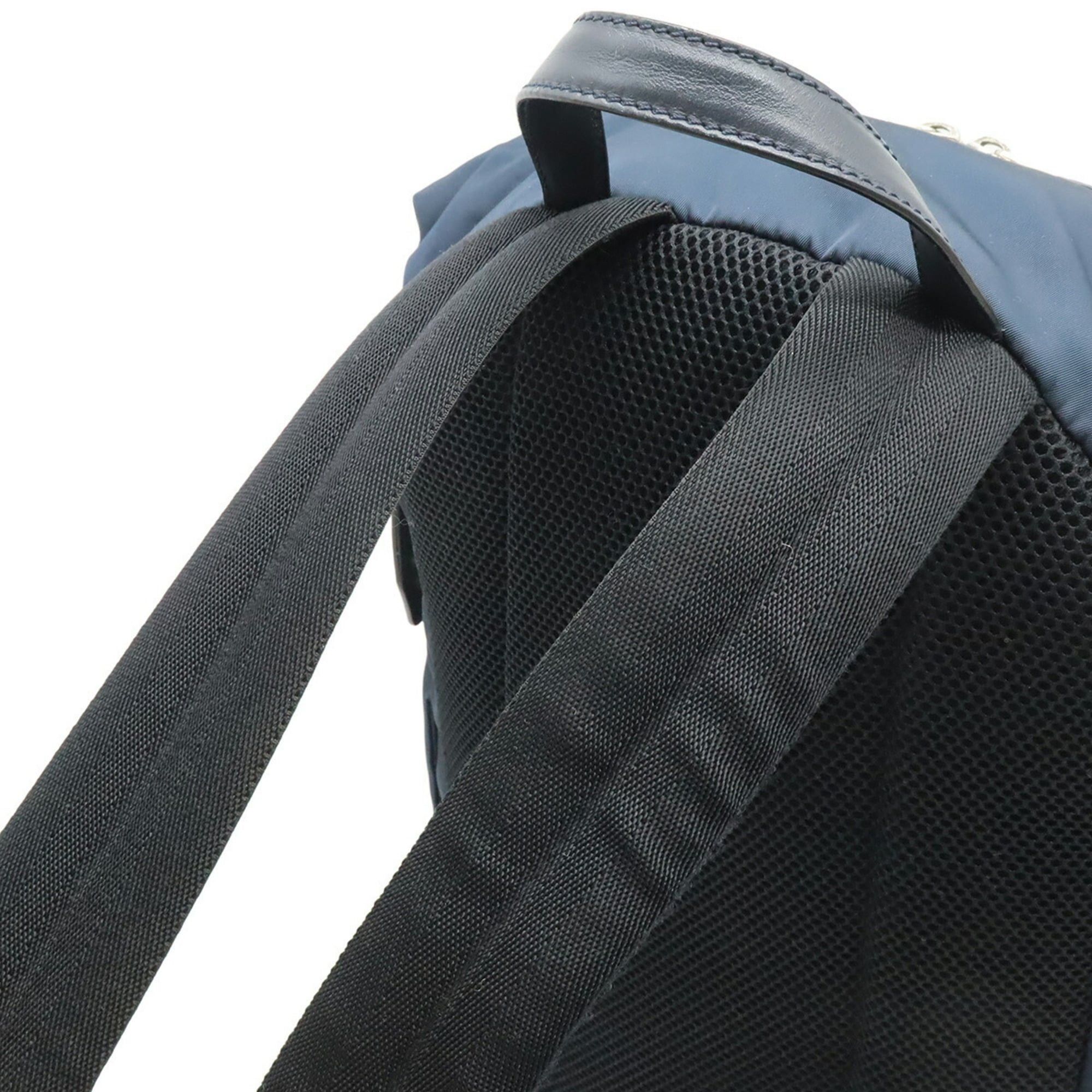 Fendi FENDI Backpack Rucksack Daypack Nylon Leather Navy Pink Blue 7VZ035 Size ONE SIZE - 5 Thumbnail