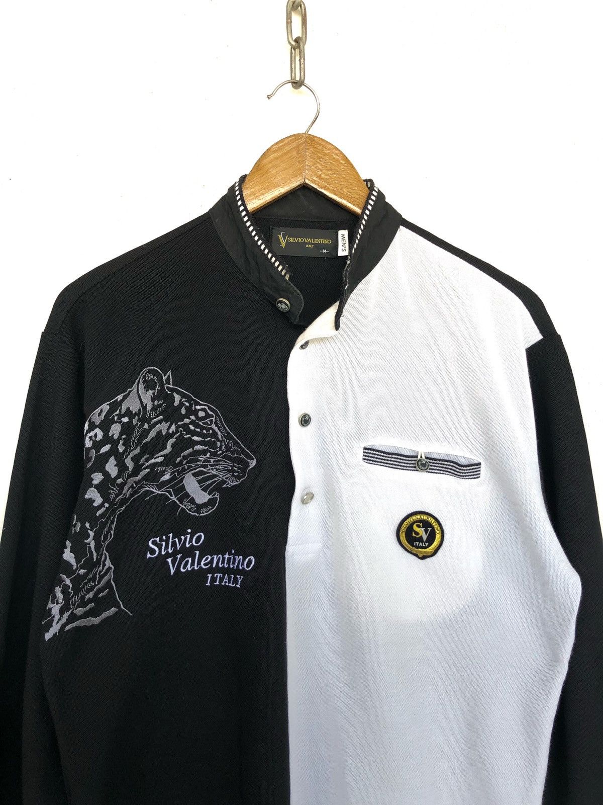 Valentino Silvio Valentino Tiger Embroidered Two Tones Sweatshirt Size US M / EU 48-50 / 2 - 1 Thumbnail