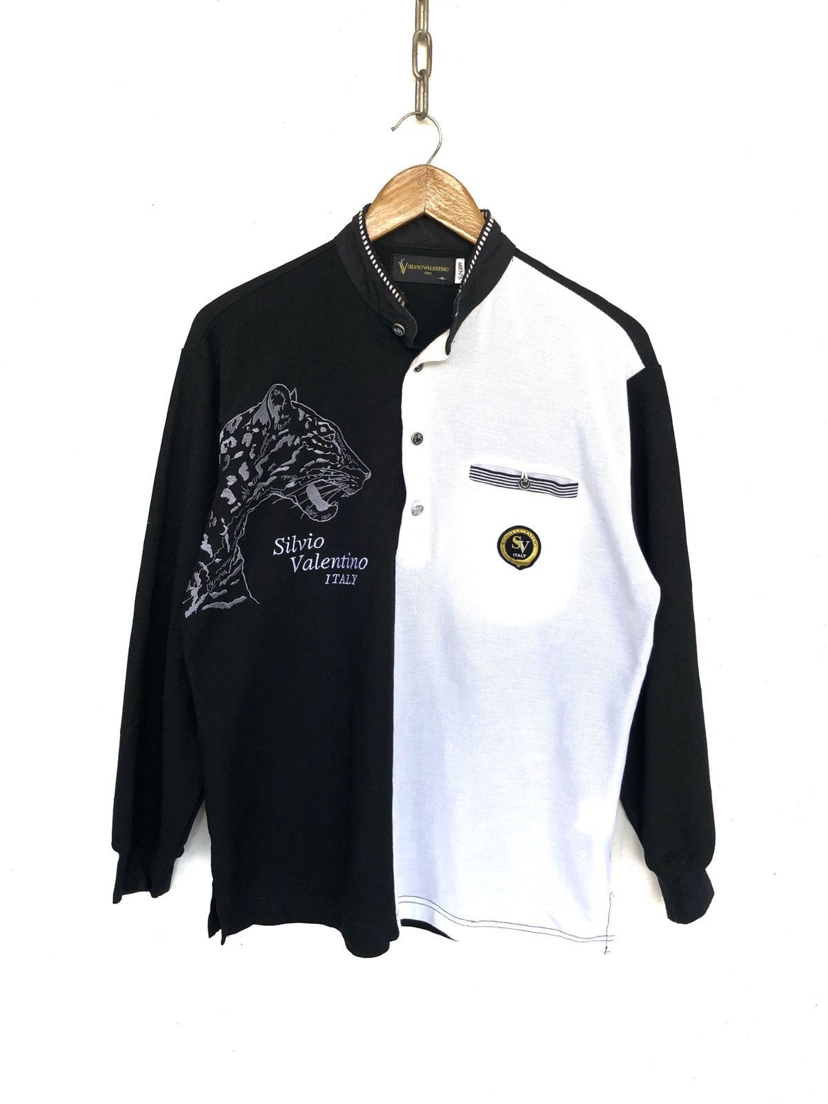 Valentino Silvio Valentino Tiger Embroidered Two Tones Sweatshirt Size US M / EU 48-50 / 2 - 2 Thumbnail
