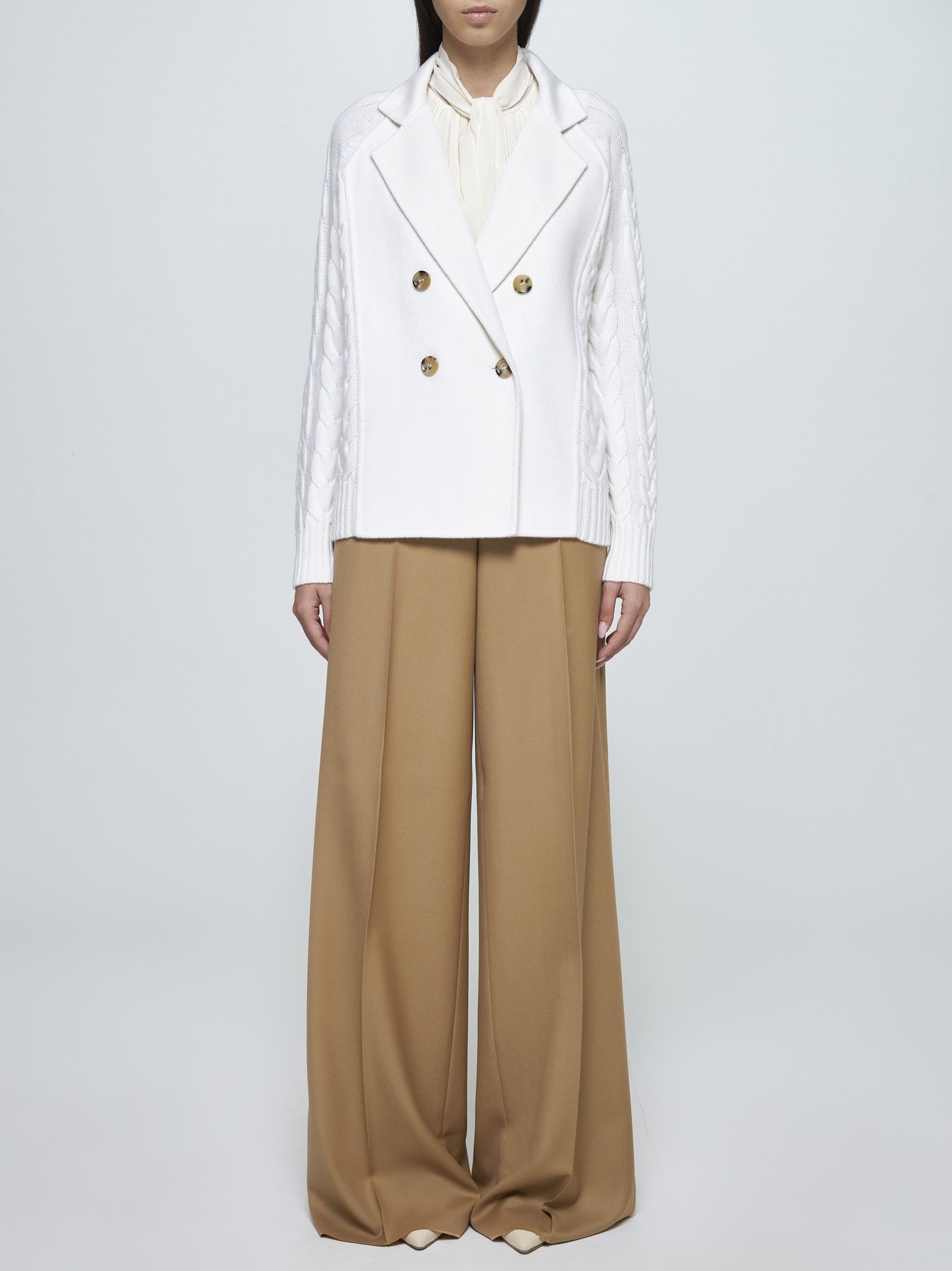 Max Mara Max Mara Micio Wool And Cashmere Jacket tag size M Women - USA Duties Paid Size M / US 6-8 / IT 42-44 - 2 Thumbnail