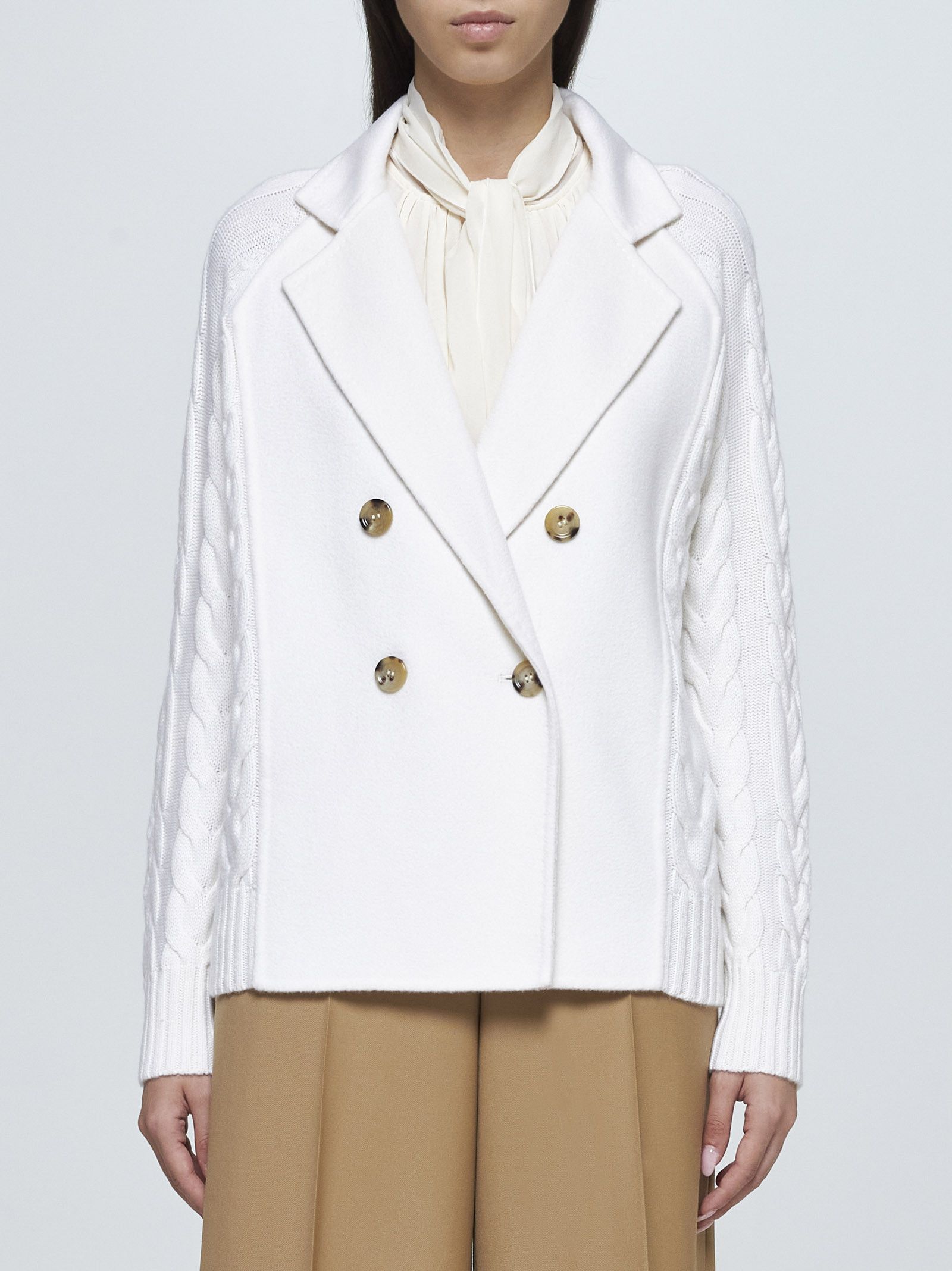 Max Mara Max Mara Micio Wool And Cashmere Jacket tag size M Women - USA Duties Paid Size M / US 6-8 / IT 42-44 - 3 Thumbnail