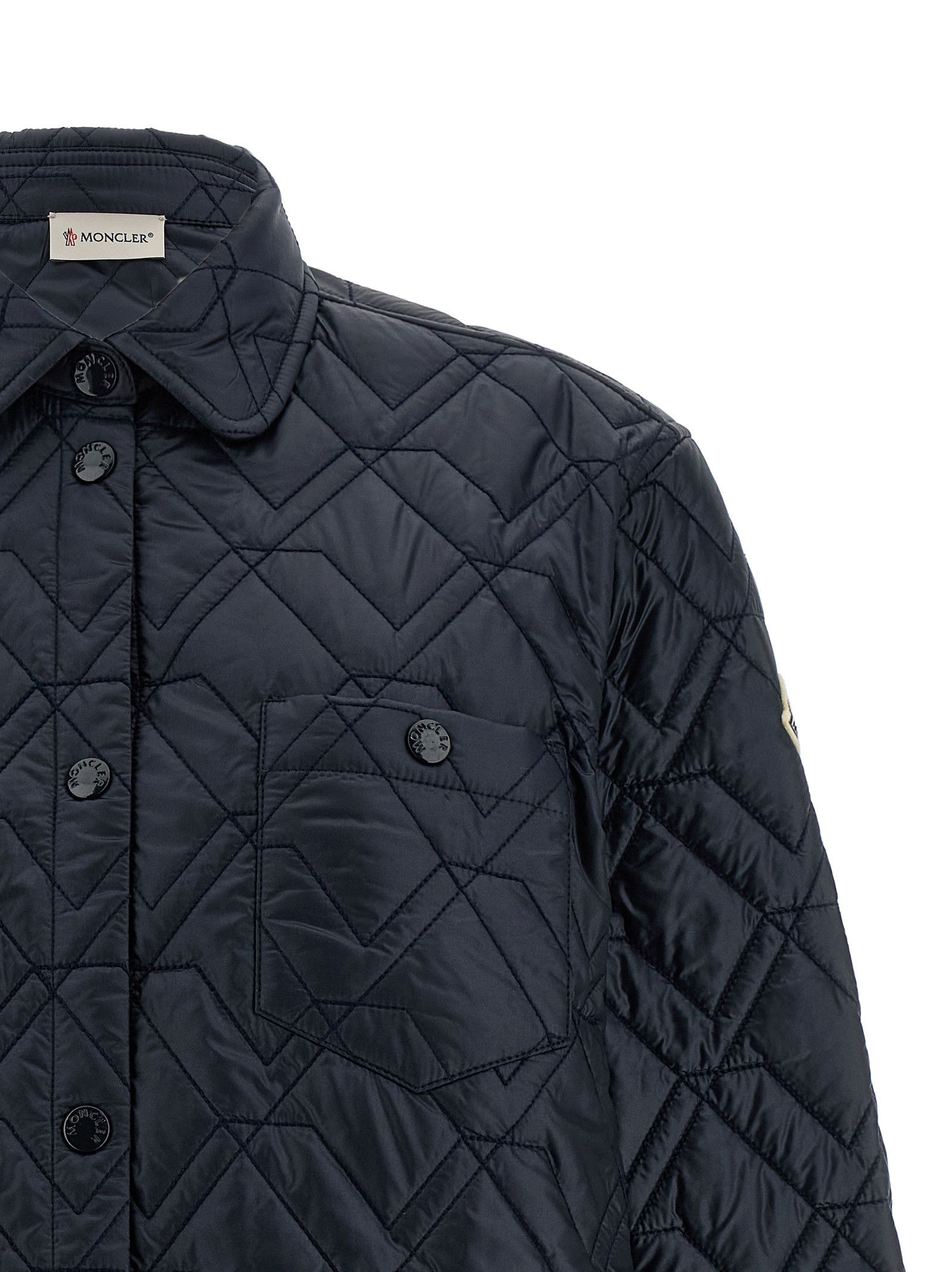 Moncler Quilted overshirt Size M / US 6-8 / IT 42-44 - 3 Thumbnail