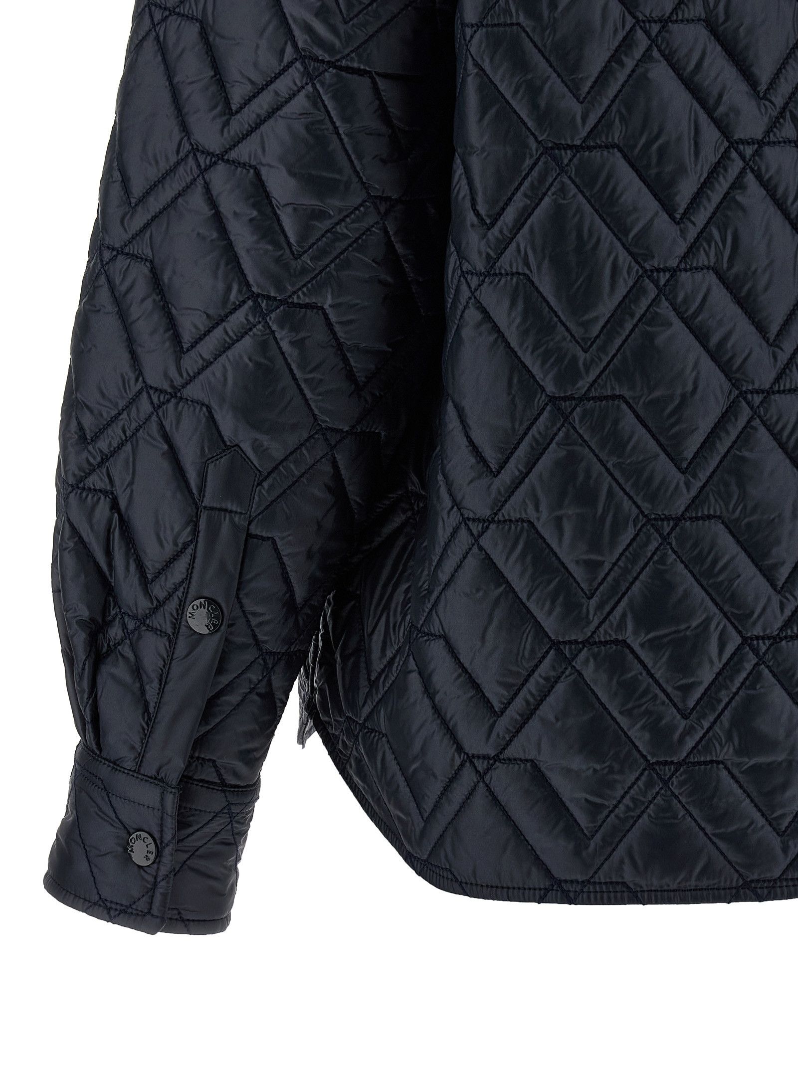 Moncler Quilted overshirt Size L / US 10 / IT 46 - 4 Thumbnail