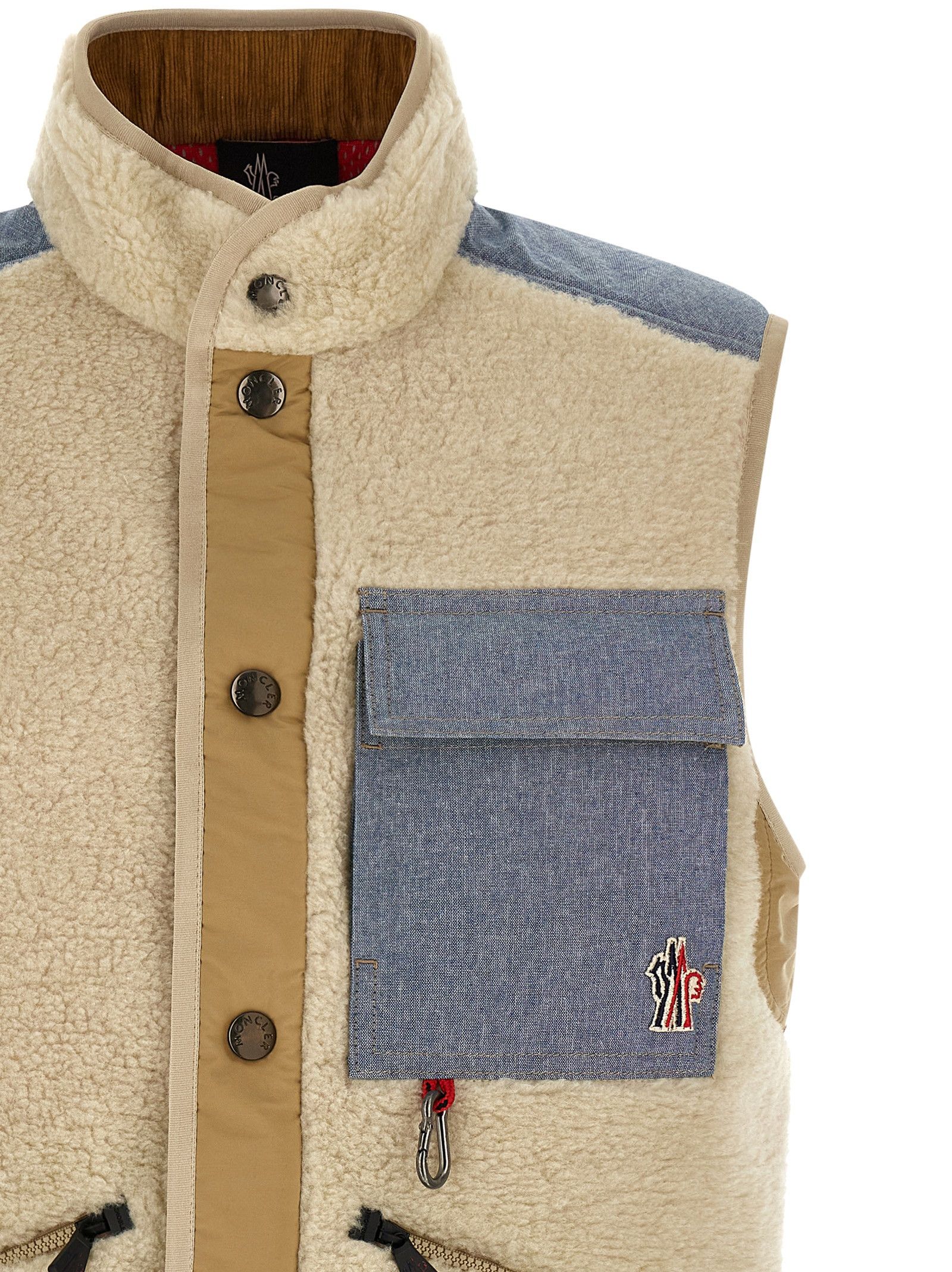 Moncler Grenoble Teddy & Chambray vest Size US XL / EU 56 / 4 - 3 Thumbnail