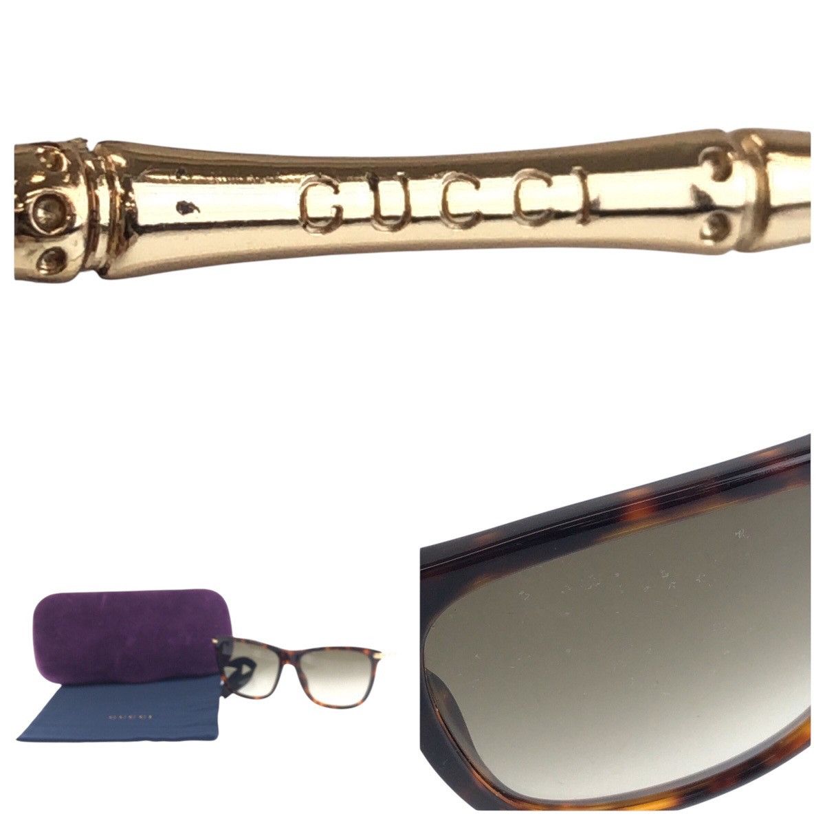 Gucci Gucci Gucci Metal Sunglasses Metal Sunglasses 11A3F3M DUTY FREE for USA Size ONE SIZE - 7 Thumbnail