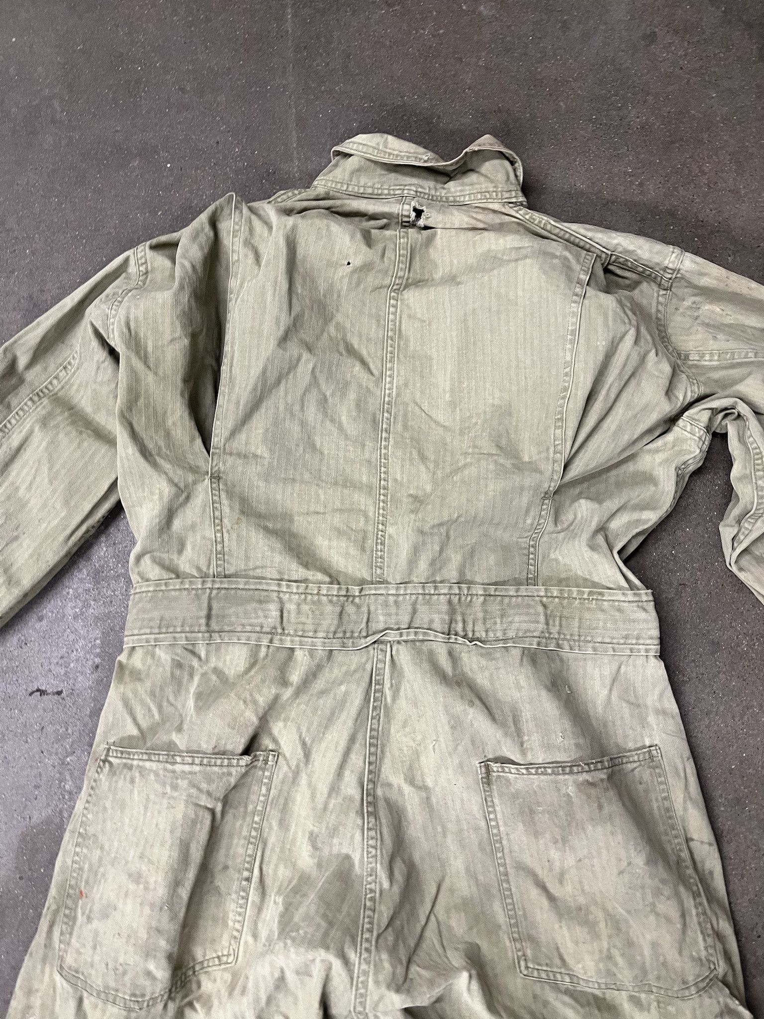 Vintage True Vintage 1940s/1950s Star Button HBT Distressed Coverall Suit Size Size US L / EU 52-54 / 3 - 5 Thumbnail