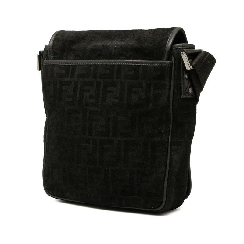 Fendi Fendi Zucca Leather Suede Messenger Bag Leather Crossbody Bag 7VA215 DUTY FREE for USA