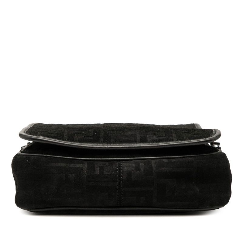 Fendi Fendi Zucca Leather Suede Messenger Bag Leather Crossbody Bag 7VA215 DUTY FREE for USA