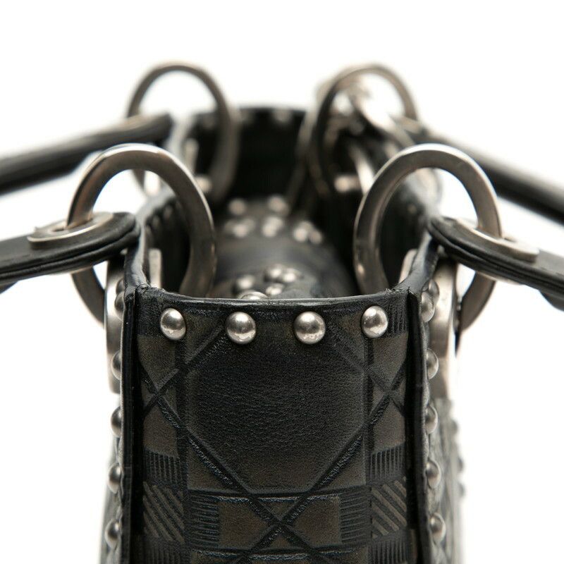 Dior Dior Lady Dior Cannage Studs Leather 2way Bag Leather Shoulder Bag DUTY FREE for USA