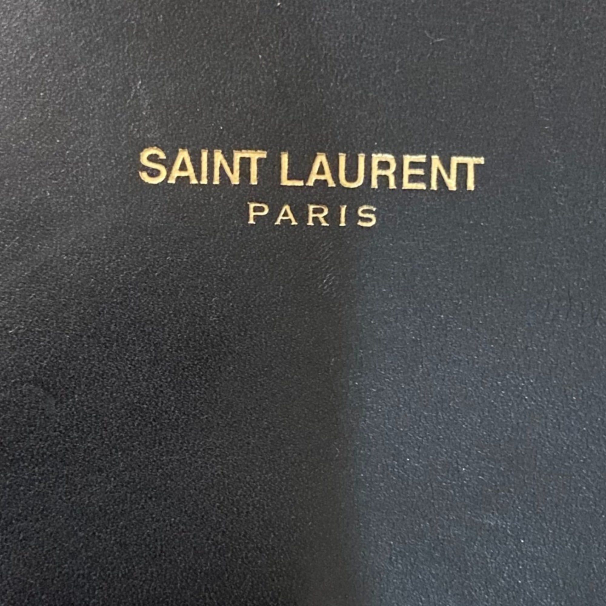 Yves Saint Laurent Yves Saint Laurent SAINT LAURENT PARIS BO MONOGRAMME Cassandra V-Stitch Chain Shoulder Bag in Black for Women Size ONE SIZE - 9 Thumbnail