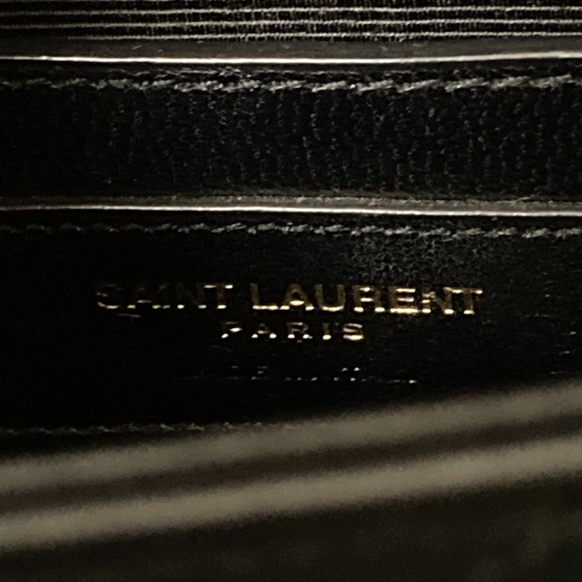 Yves Saint Laurent Yves Saint Laurent SAINT LAURENT PARIS BO MONOGRAMME Cassandra V-Stitch Chain Shoulder Bag in Black for Women Size ONE SIZE - 10 Thumbnail