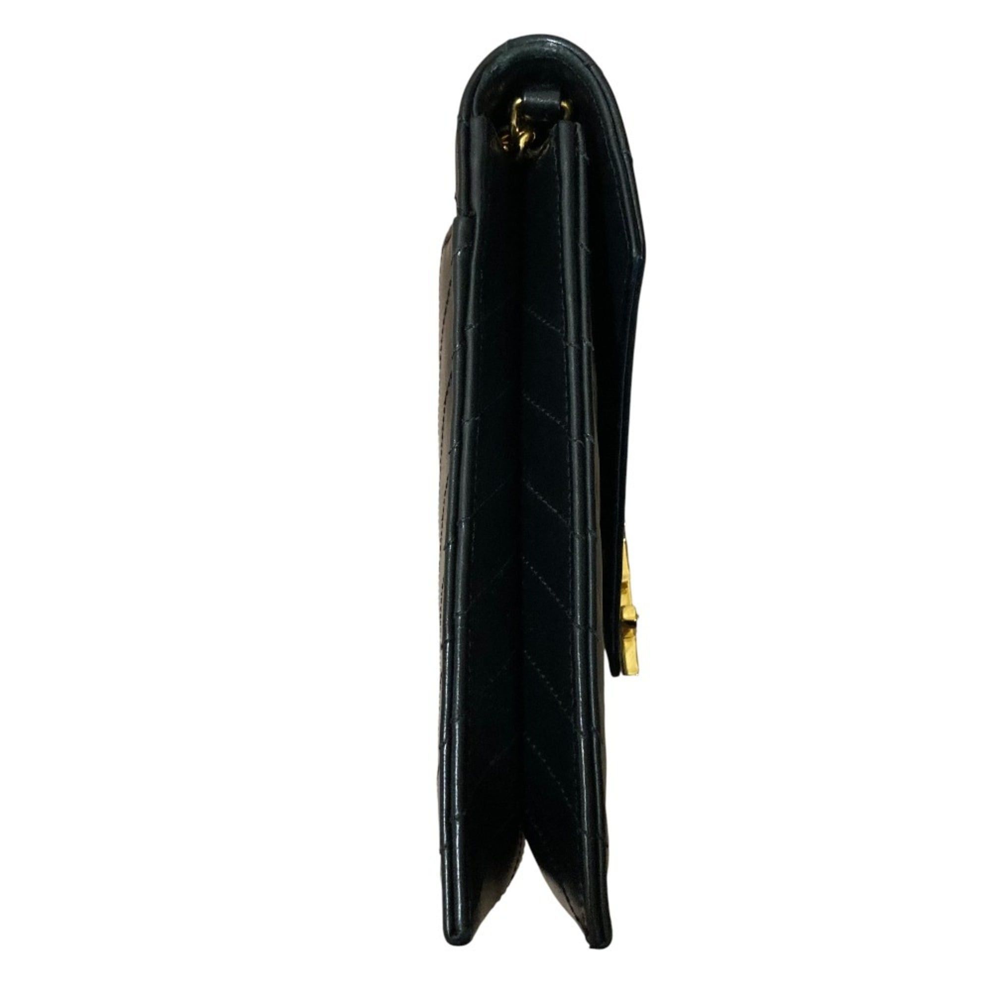 Yves Saint Laurent Yves Saint Laurent SAINT LAURENT PARIS BO MONOGRAMME Cassandra V-Stitch Chain Shoulder Bag in Black for Women Size ONE SIZE - 4 Thumbnail