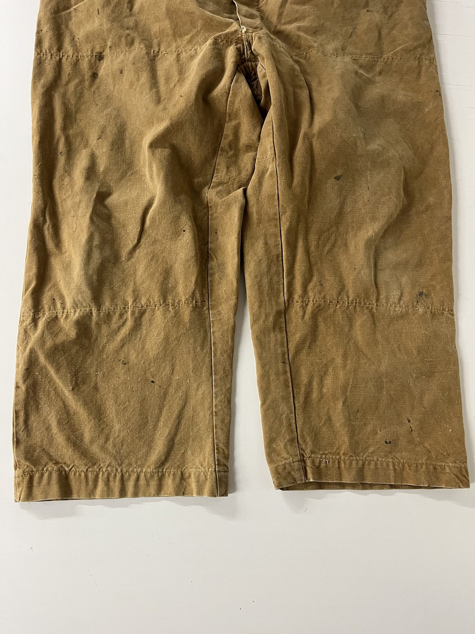 Carhartt × Vintage Vintage 1950s Double Knee Brown Canvas Hunting Pants Size 42 Size US 42 / EU 58 - 3 Thumbnail