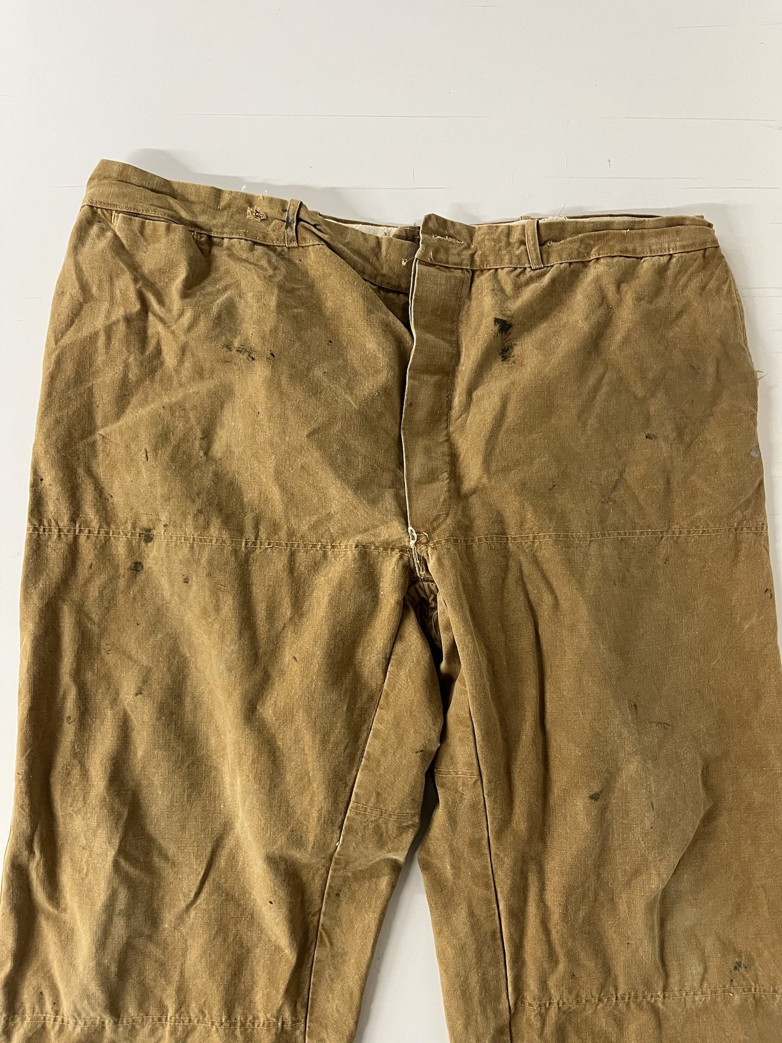 Carhartt × Vintage Vintage 1950s Double Knee Brown Canvas Hunting Pants Size 42 Size US 42 / EU 58 - 2 Thumbnail