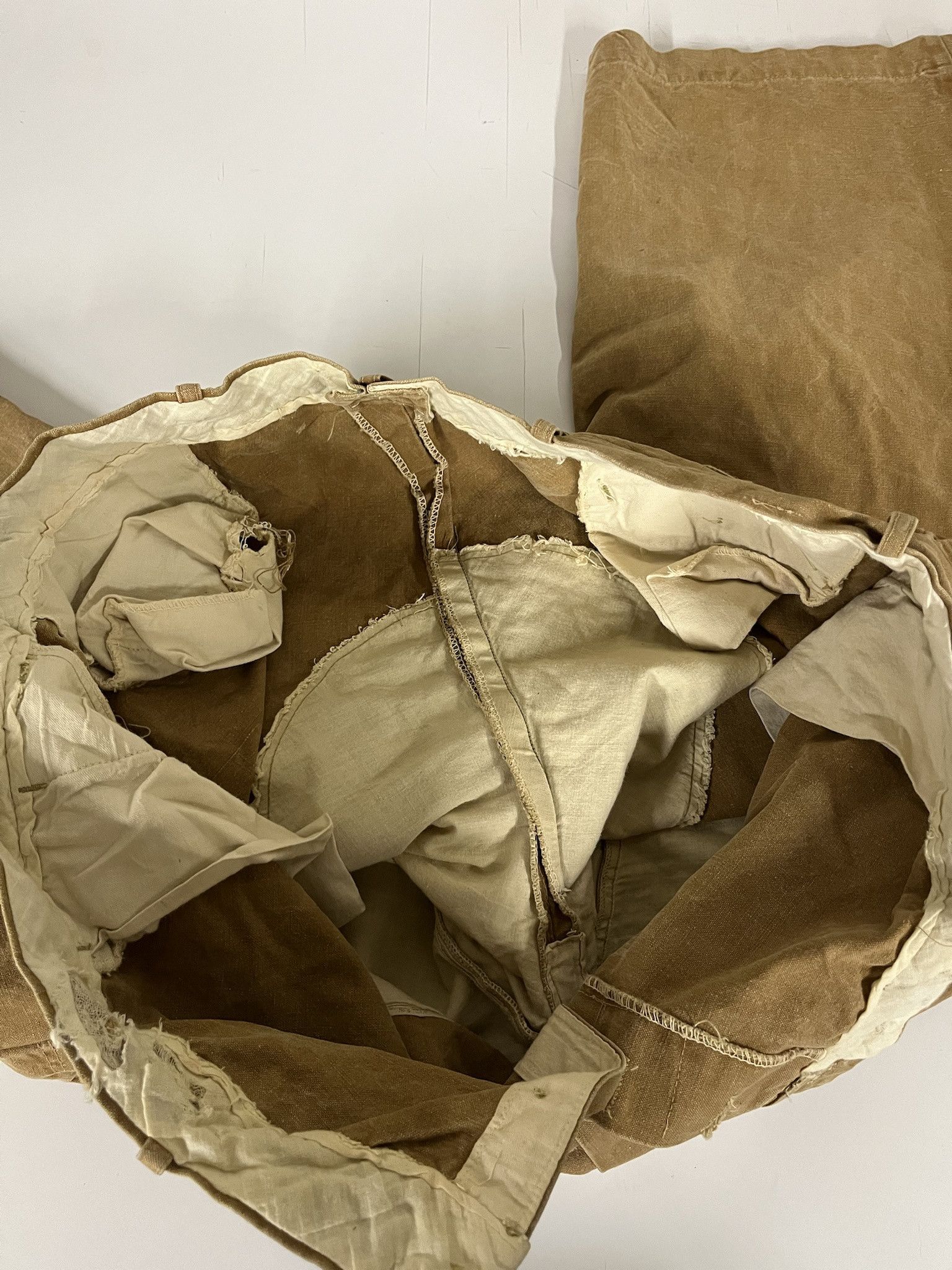 Carhartt × Vintage Vintage 1950s Double Knee Brown Canvas Hunting Pants Size 42 Size US 42 / EU 58 - 7 Thumbnail