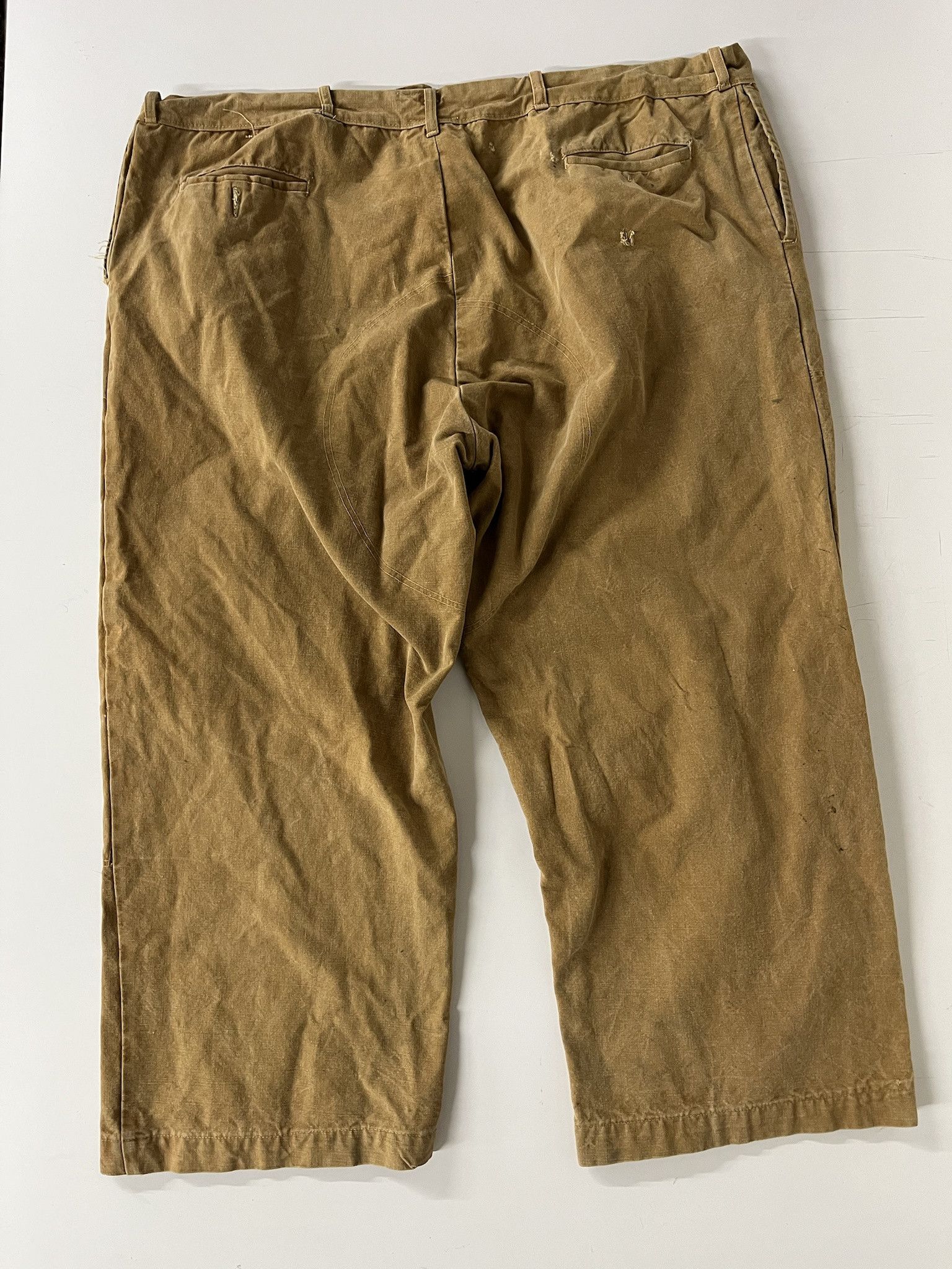 Carhartt × Vintage Vintage 1950s Double Knee Brown Canvas Hunting Pants Size 42 Size US 42 / EU 58 - 5 Thumbnail