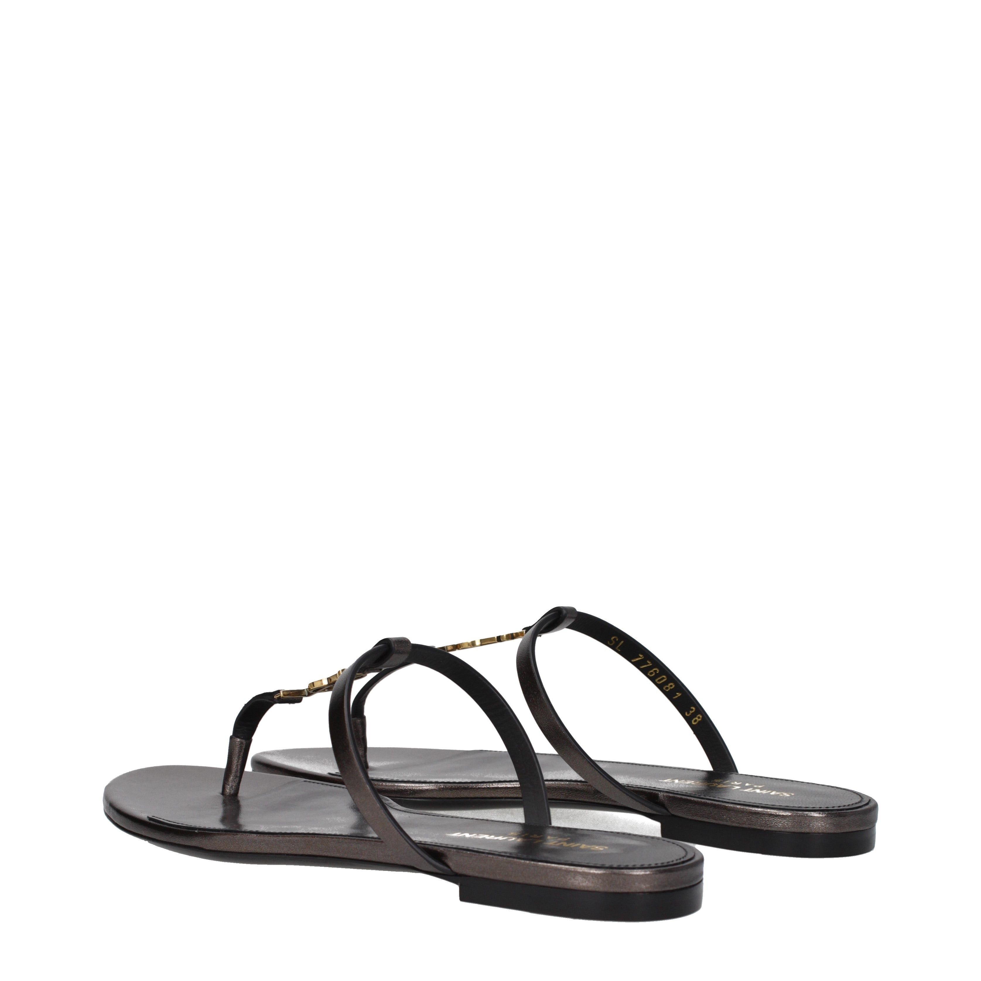 Saint Laurent Paris Flip Flops Size US 7.5 / IT 37.5 - 4 Thumbnail