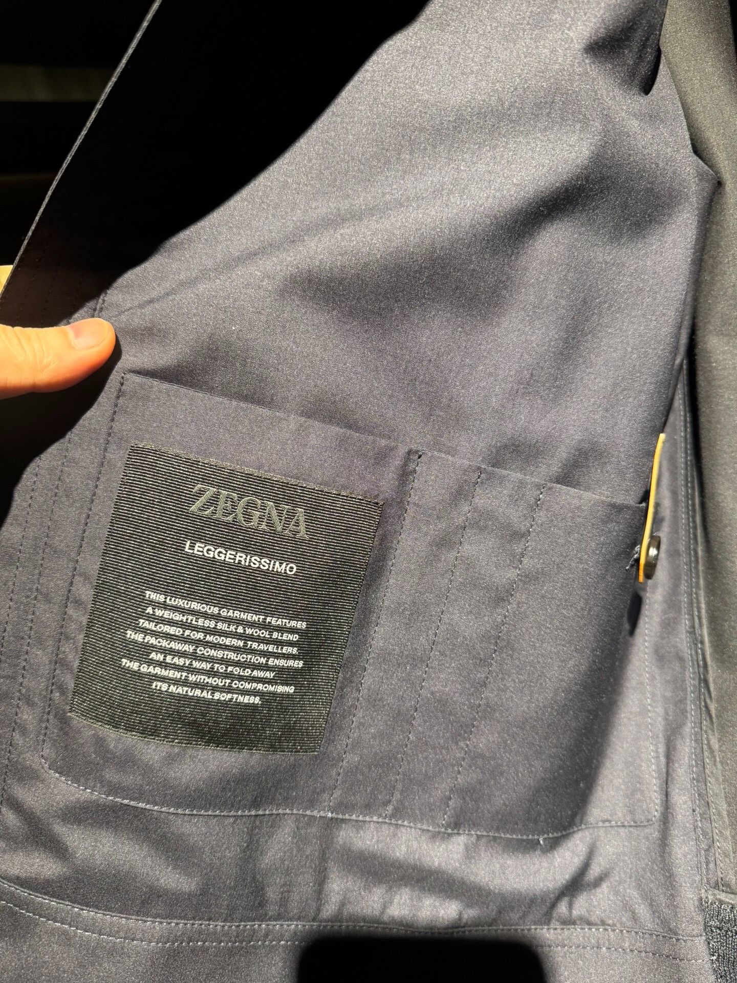 Ermenegildo Zegna Zegna Leggerissimo Short Jacket Size US S / EU 44-46 / 1 - 3 Thumbnail