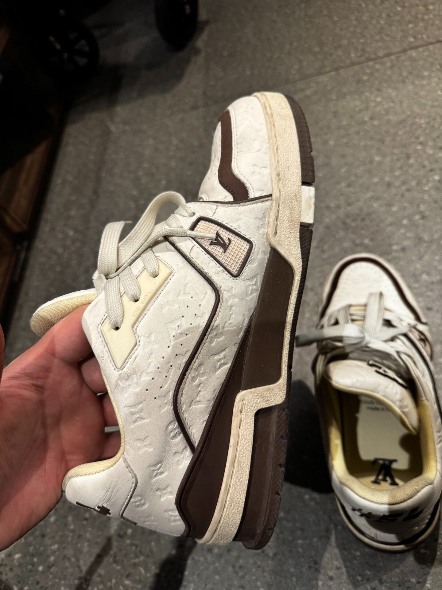 Louis Vuitton Louis Vuitton Trainer x Tyler White Brown Size US 6.5 / EU 39-40 - 3 Thumbnail