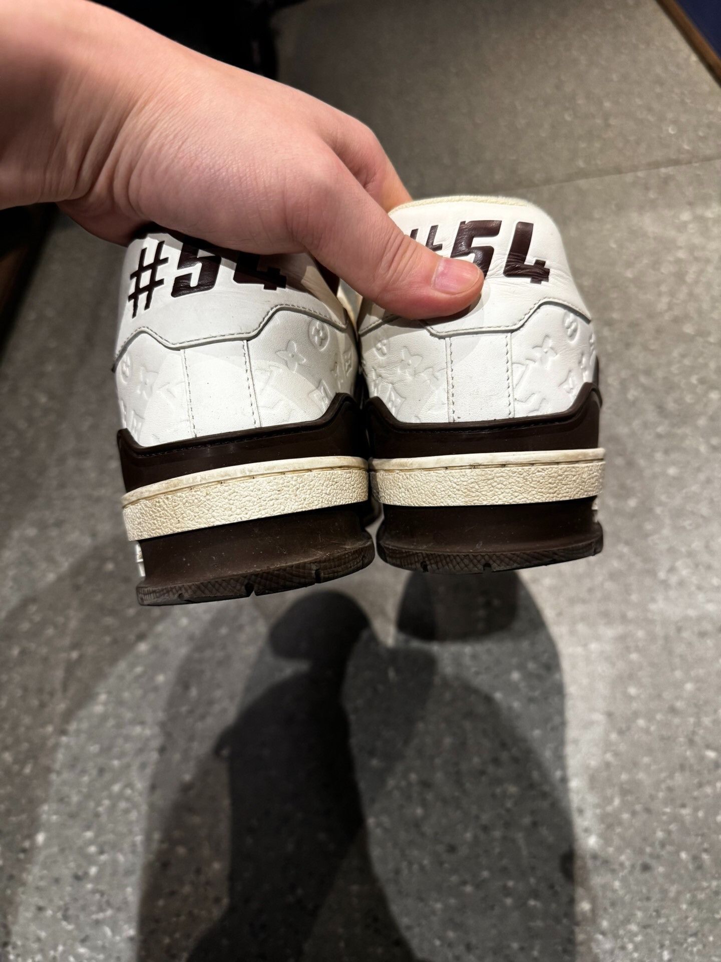 Louis Vuitton Louis Vuitton Trainer x Tyler White Brown Size US 6.5 / EU 39-40 - 5 Thumbnail