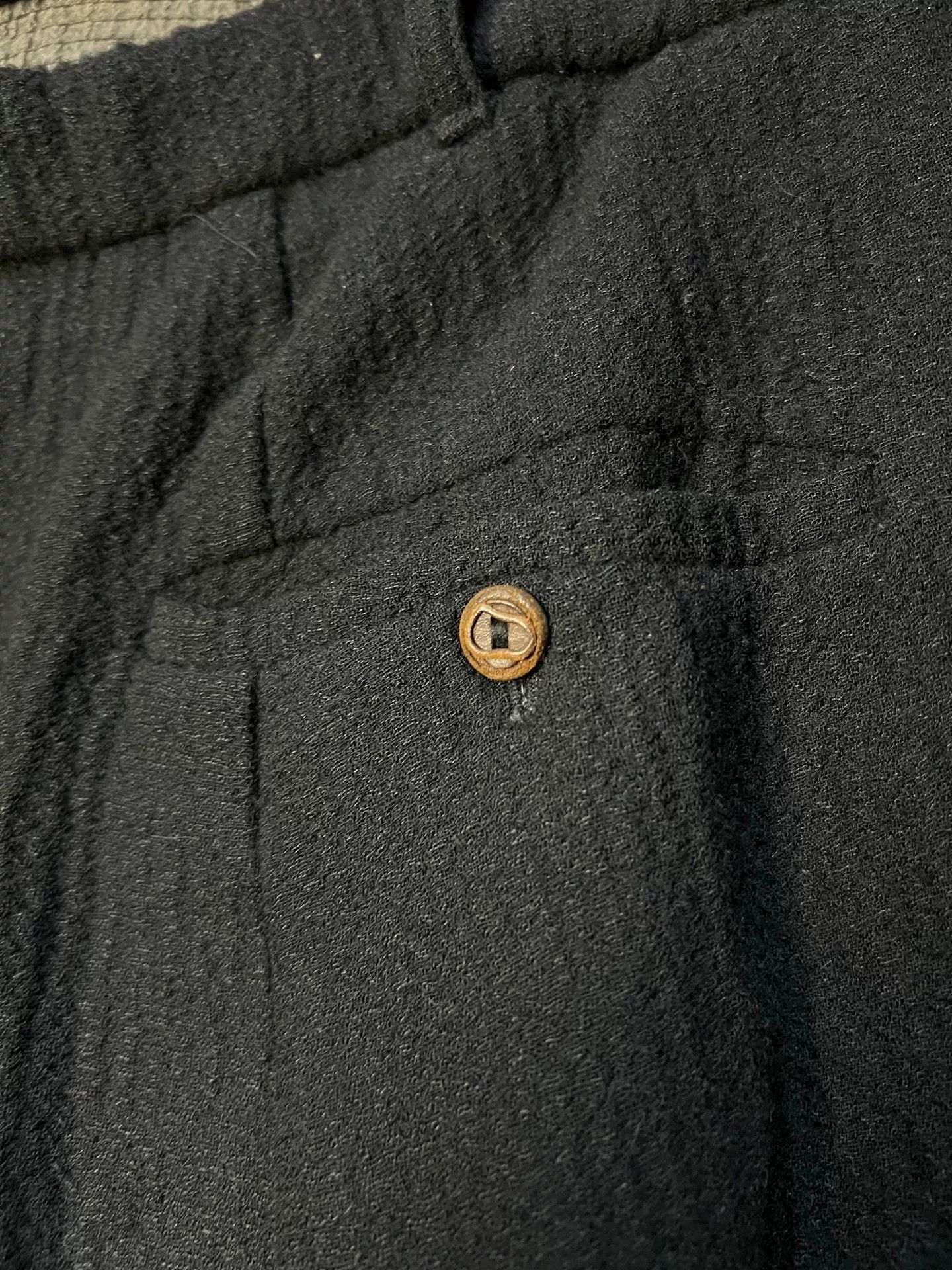 Rick Owens Rick Owens 11FW Silk Wool Drop-Crotch Cropped Pants Size US 32 / EU 48 - 6 Thumbnail