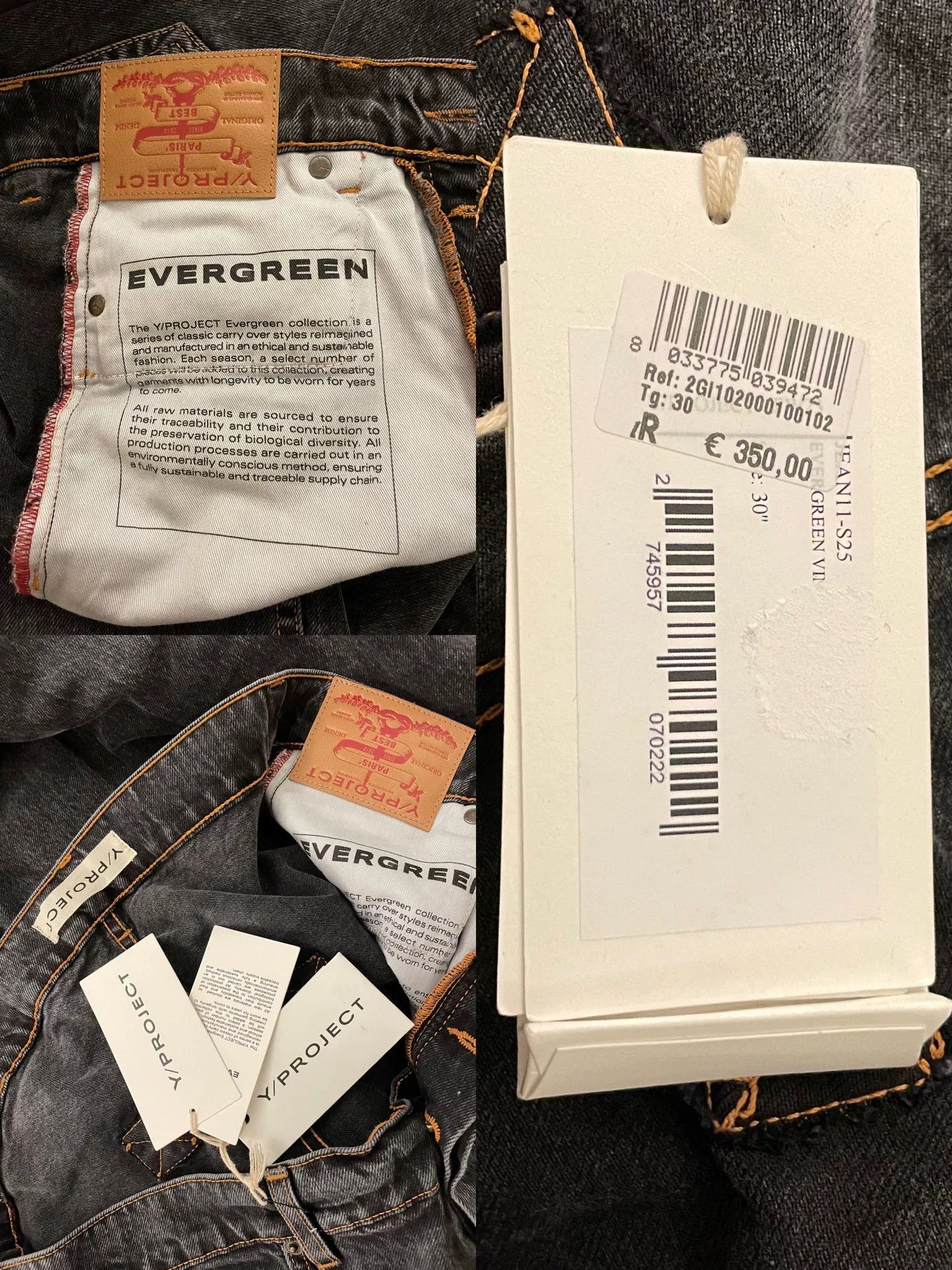Y/Project Y/PROJECT 22ss Folded Denim Jeans Size US 30 / EU 46 - 9 Thumbnail
